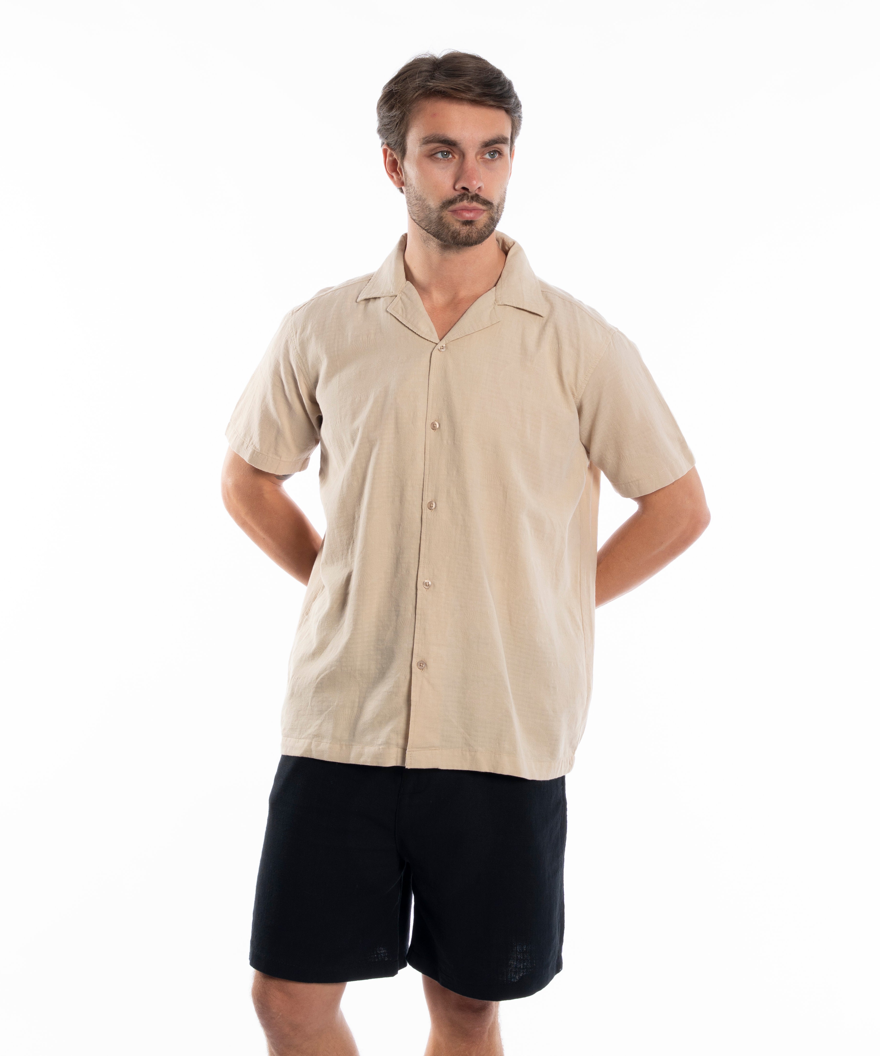 Half Sleeve Shirt - Men - Plain