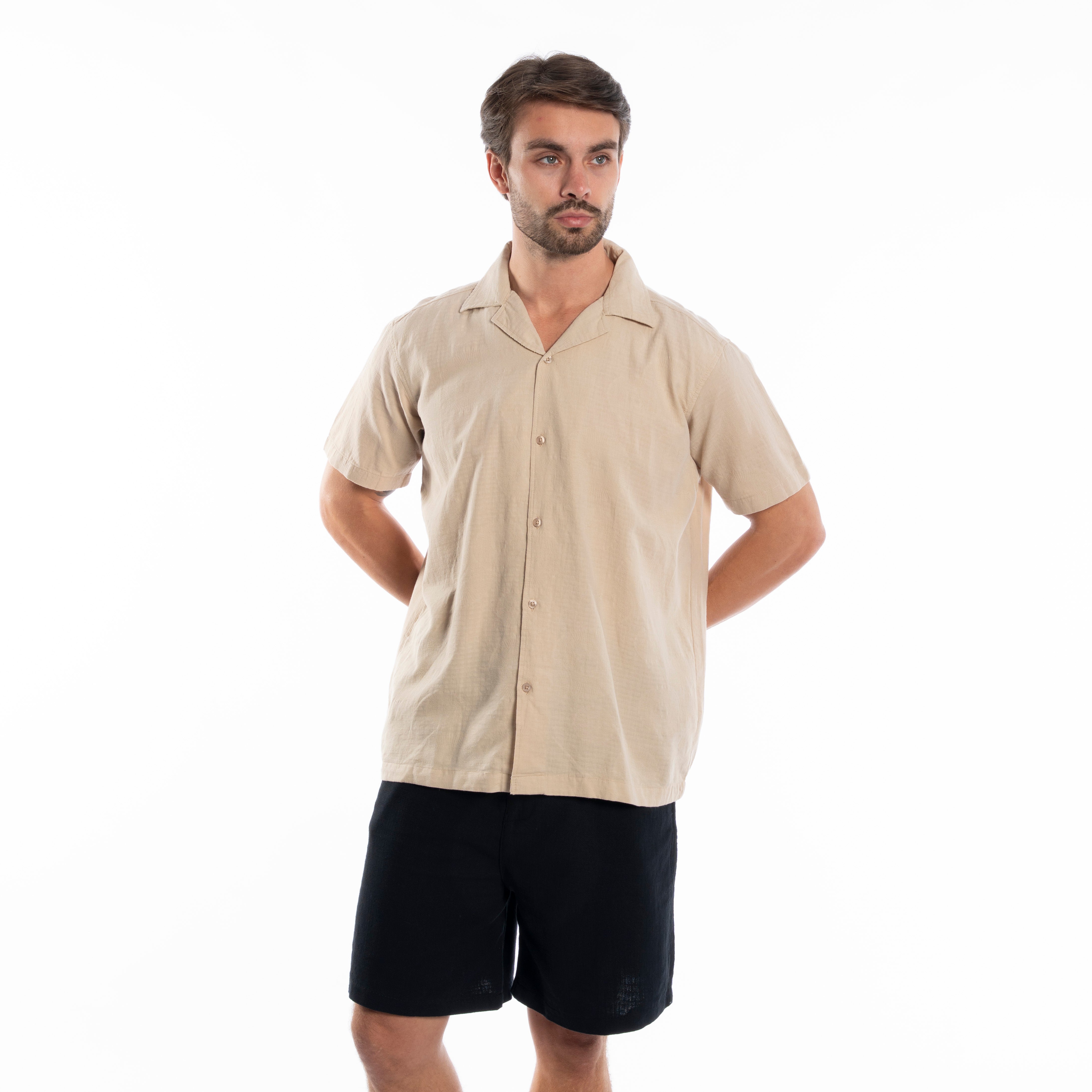 Half Sleeve Shirt - Men - Plain