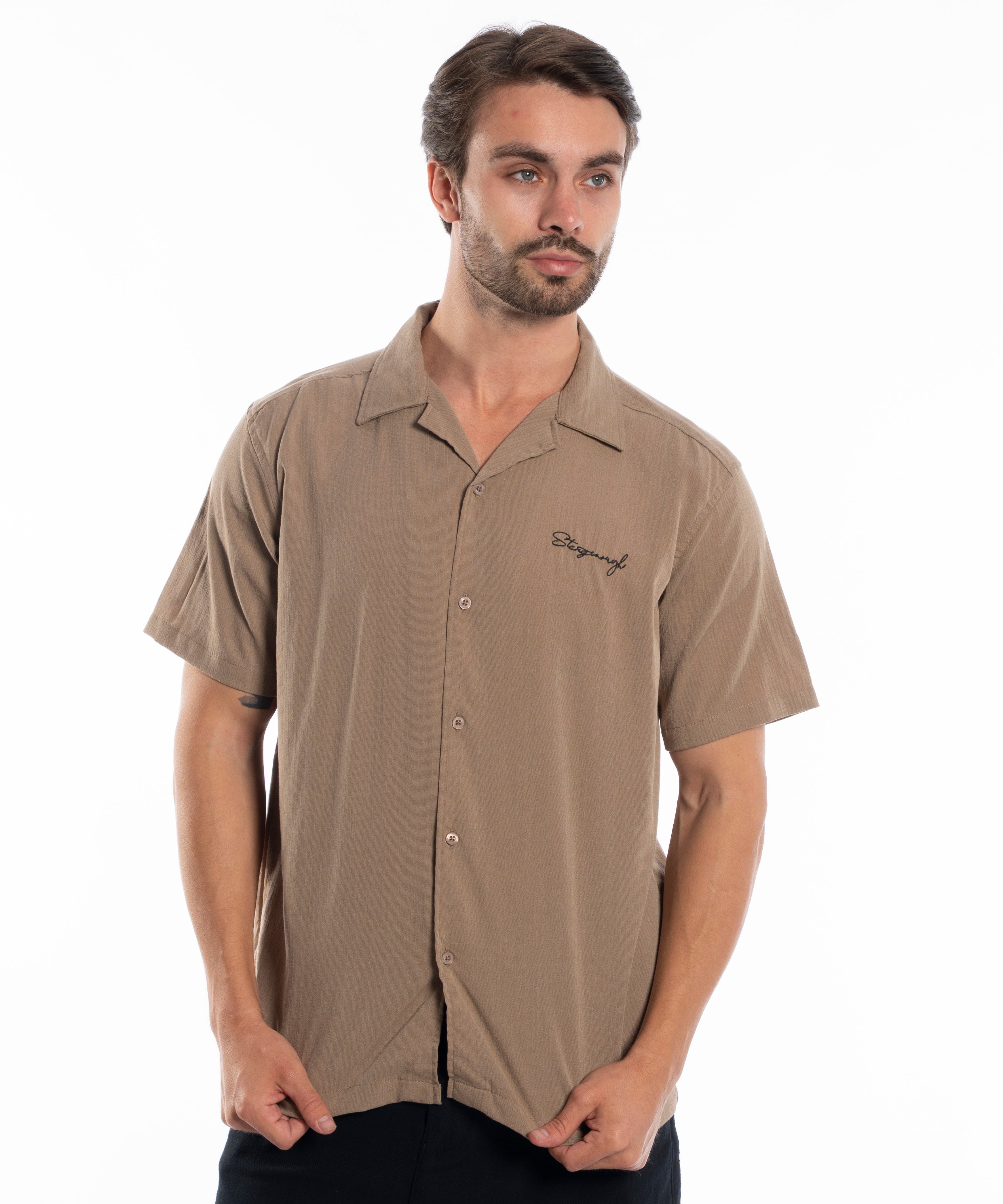Half Sleeve Shirt - Men - Plain
