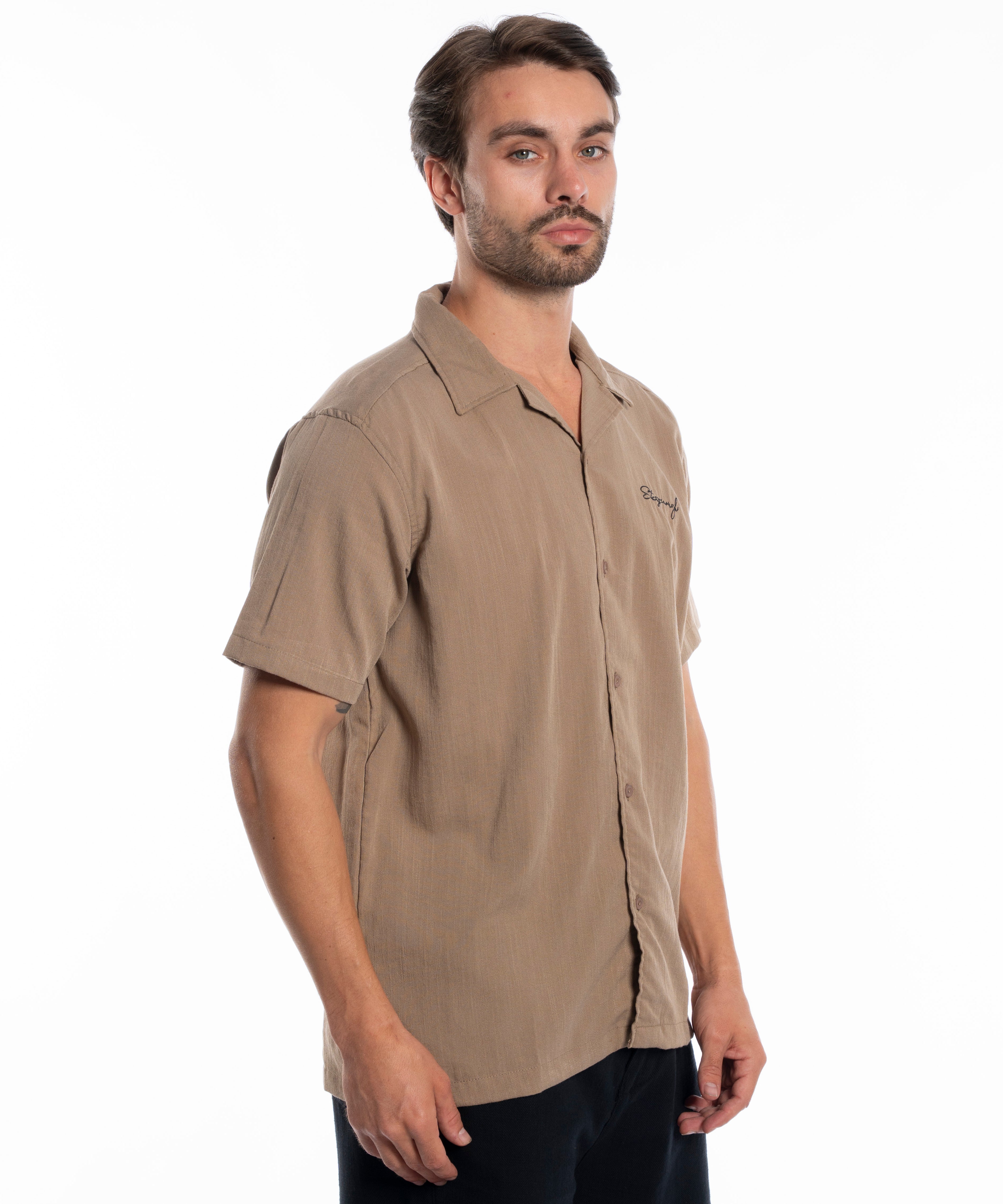 Half Sleeve Shirt - Men - Plain