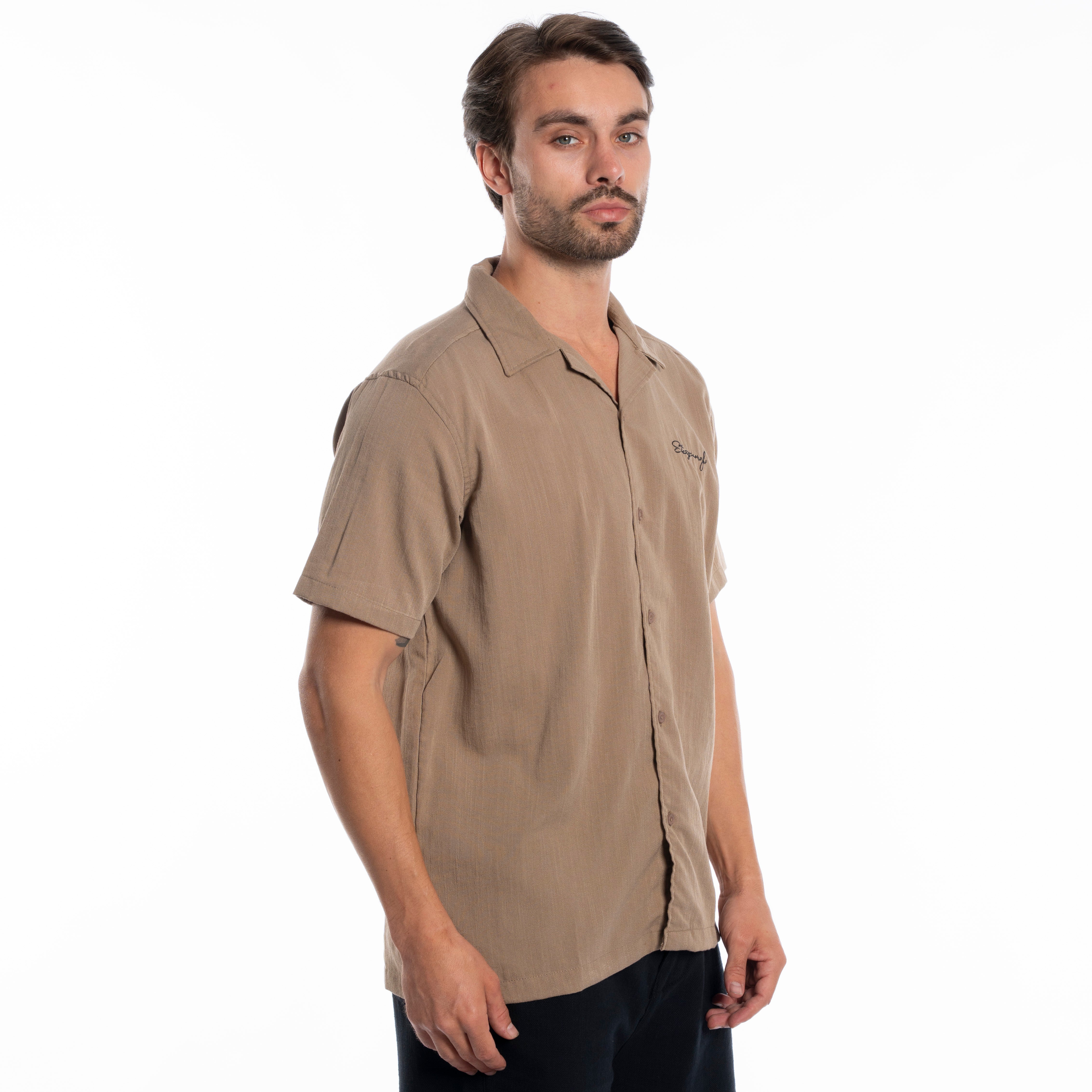 Half Sleeve Shirt - Men - Plain