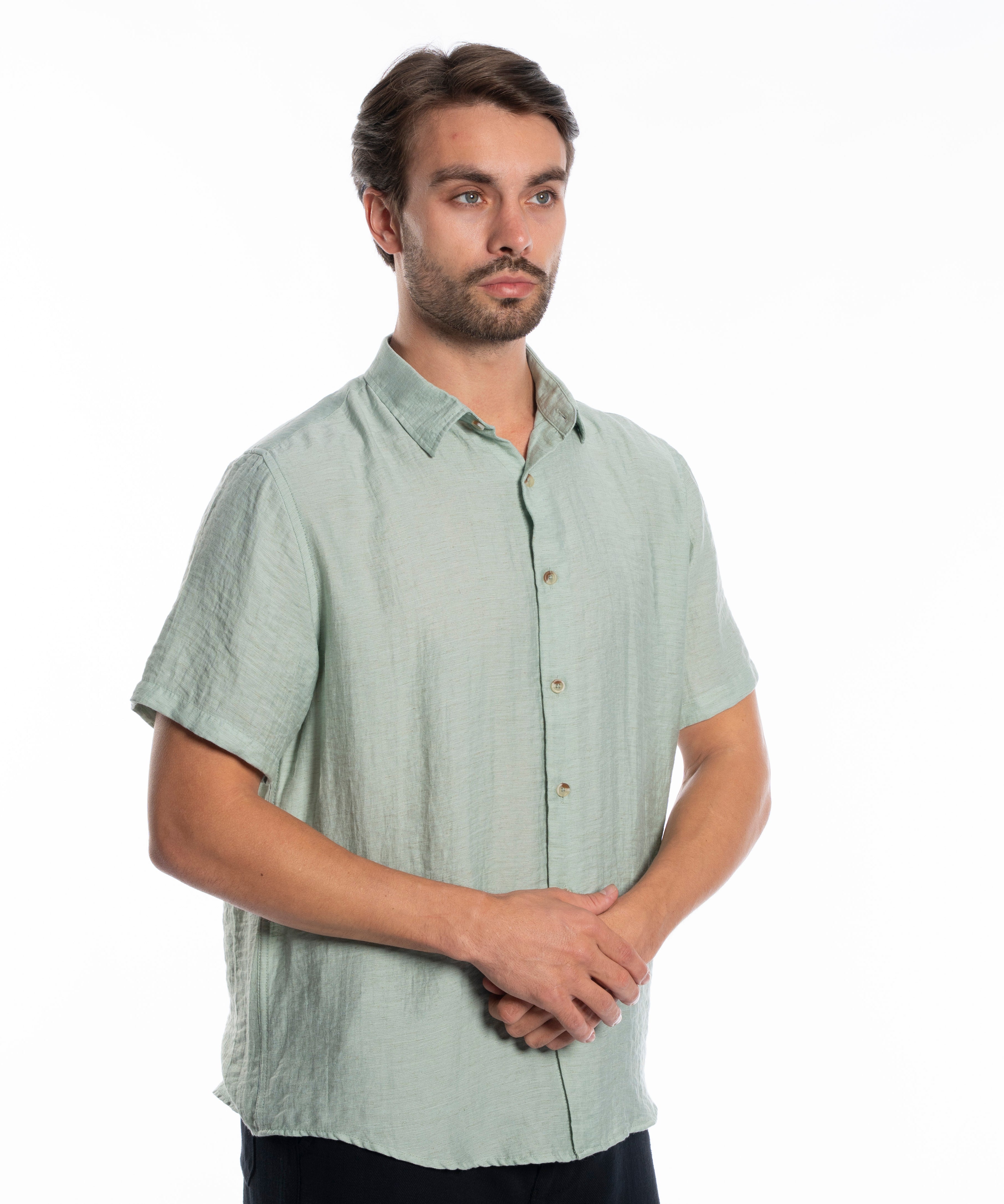 Half Sleeve Shirt - Men - Plain