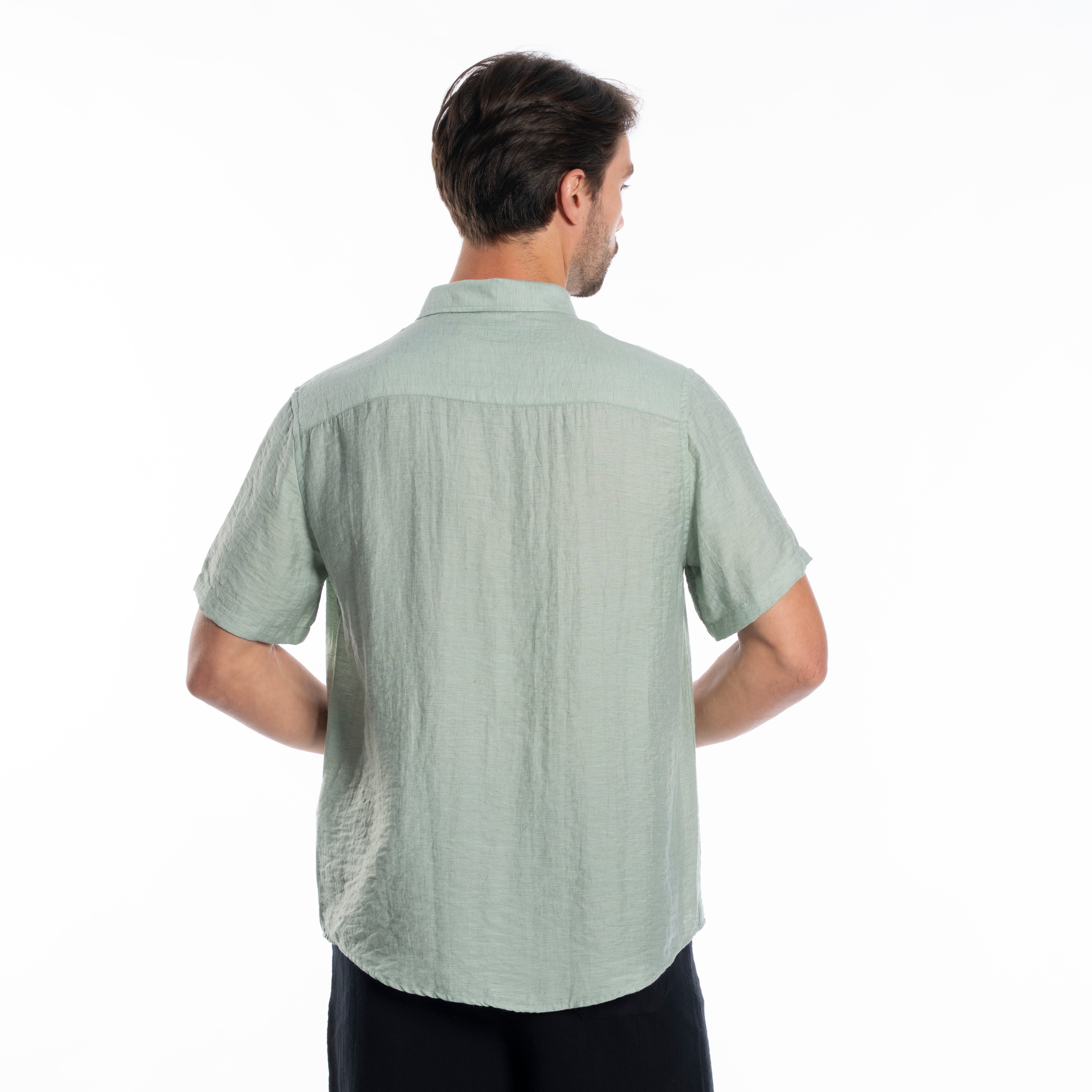 Half Sleeve Shirt - Men - Plain