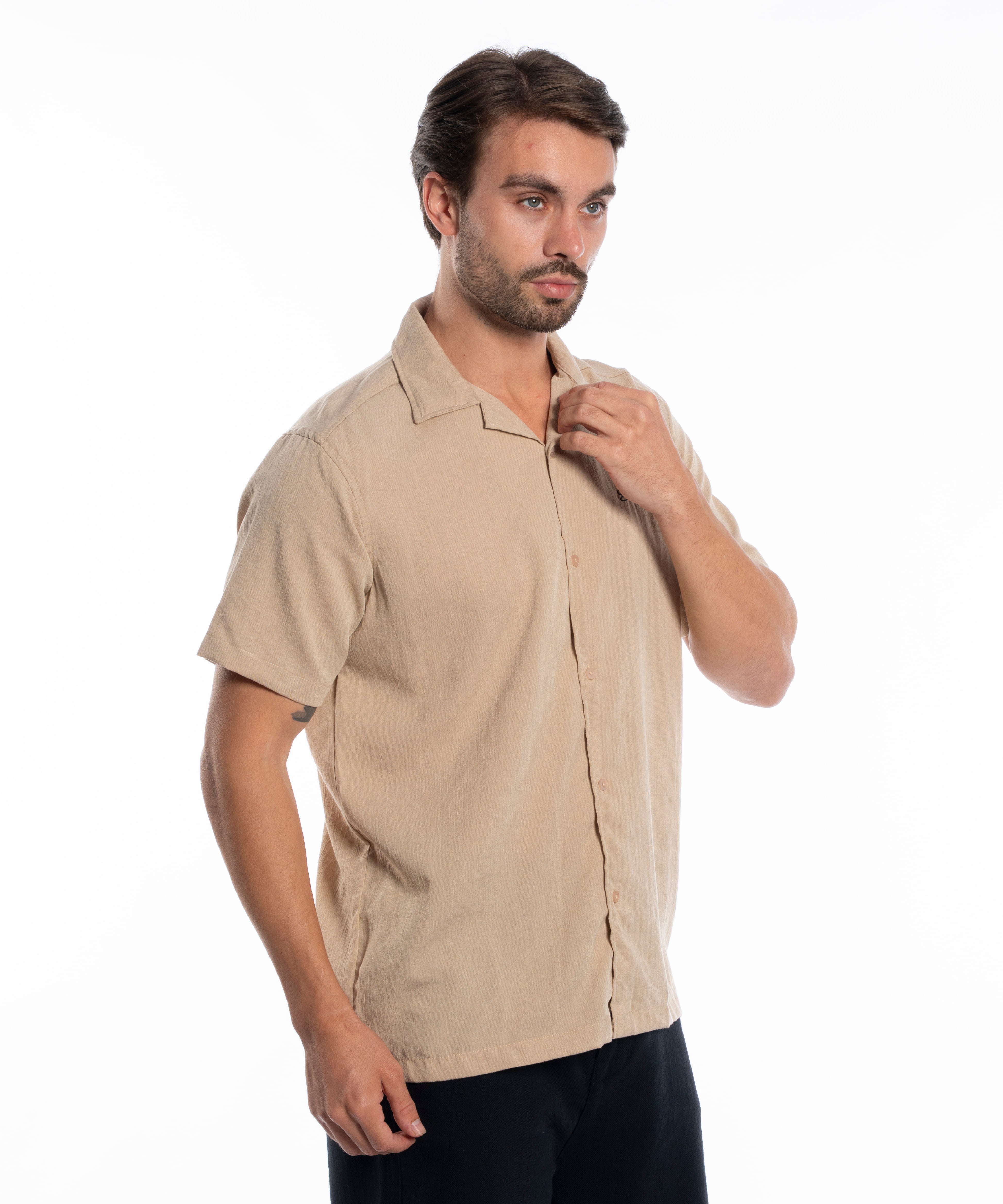 Half Sleeve Shirt - Men - Plain