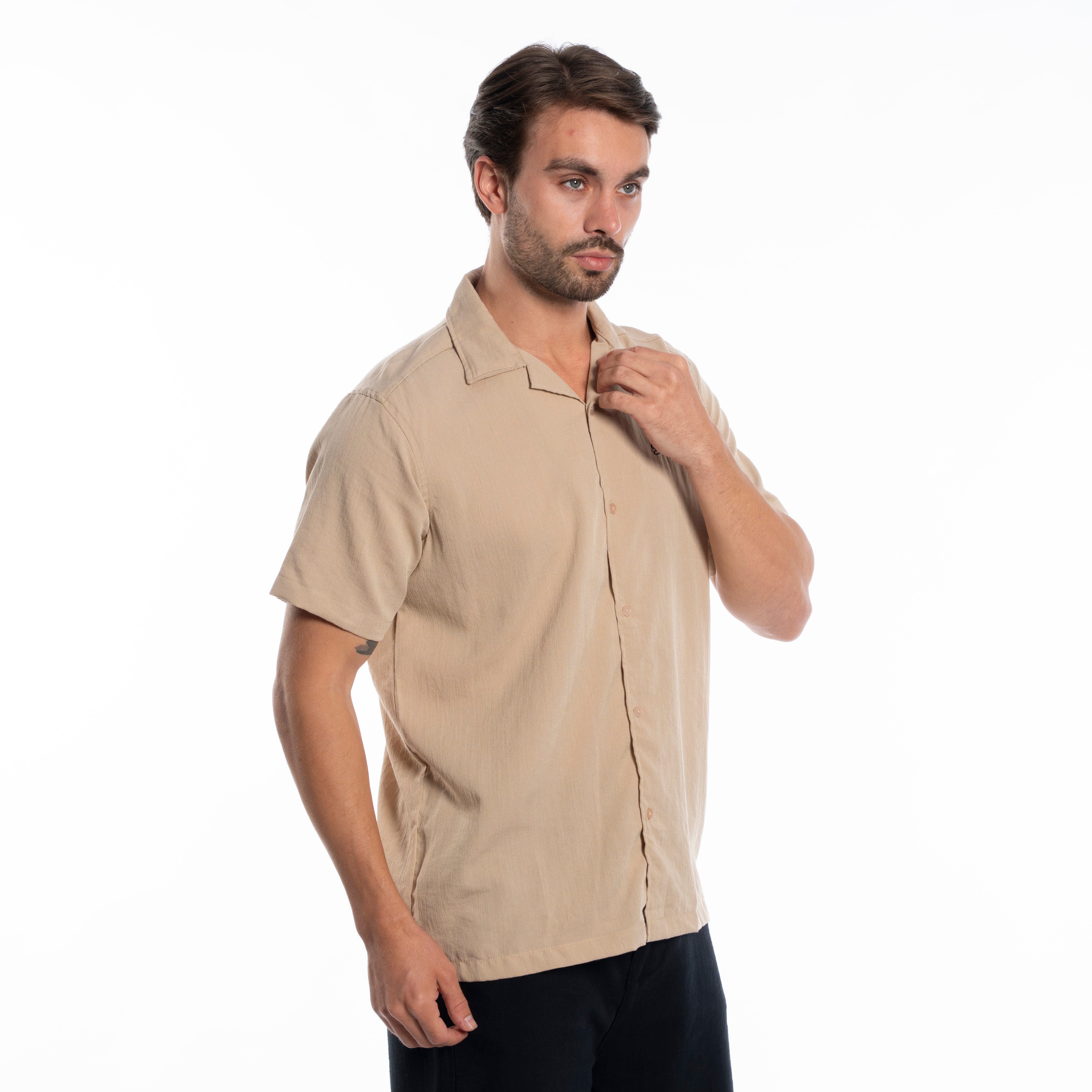 Half Sleeve Shirt - Men - Plain