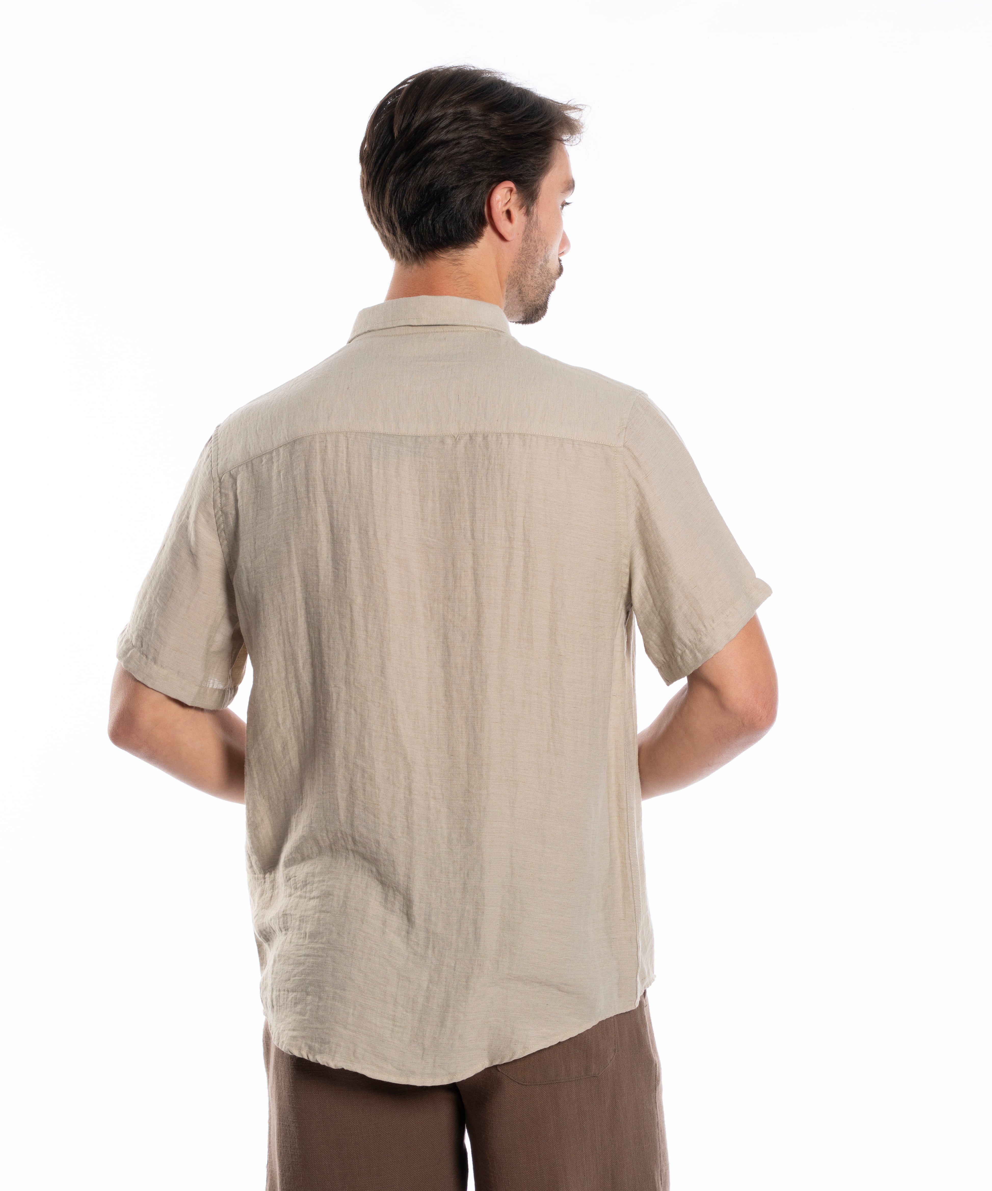 Half Sleeve Shirt - Men - Plain