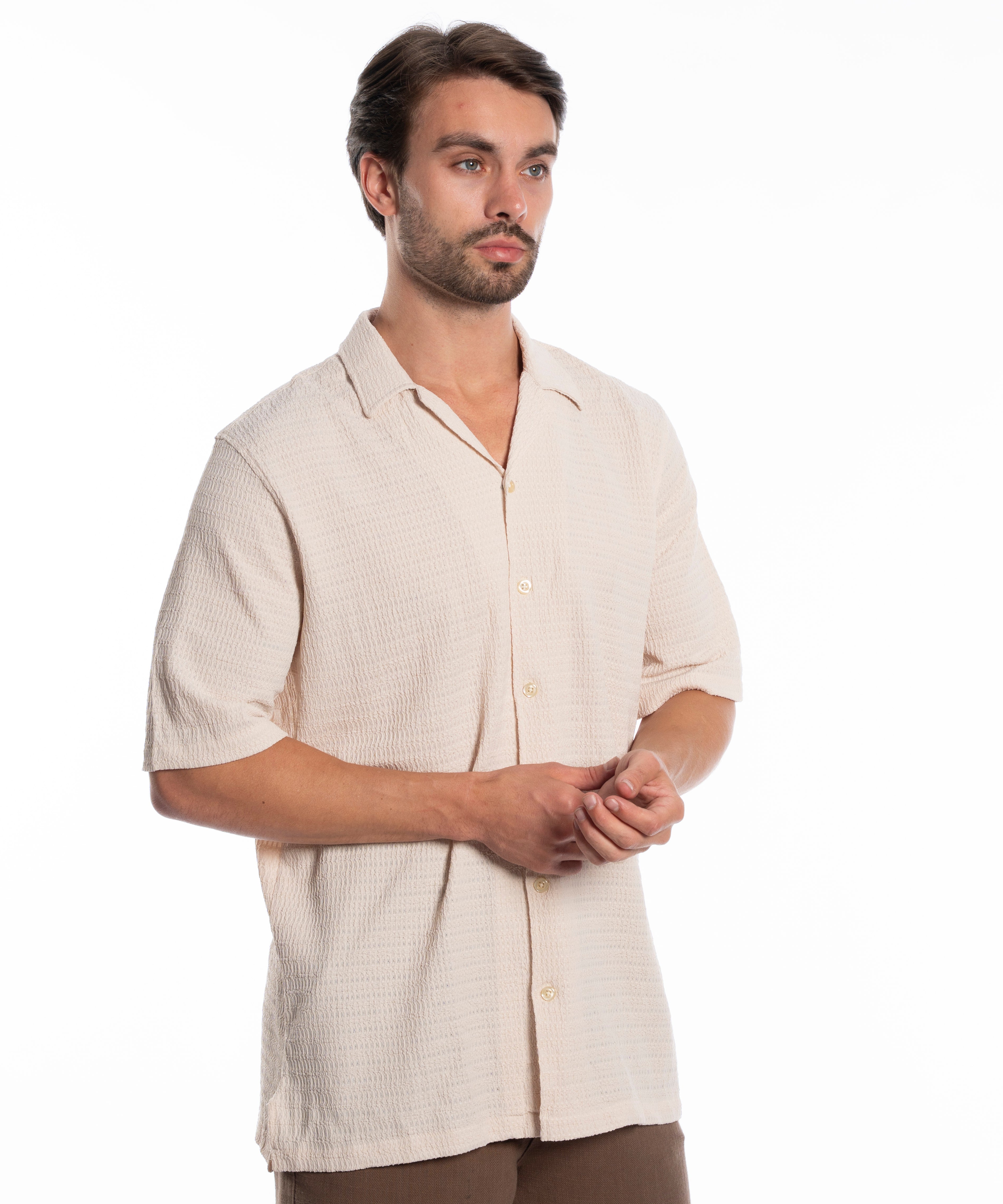 Half Sleeve Shirt - Men - Plain
