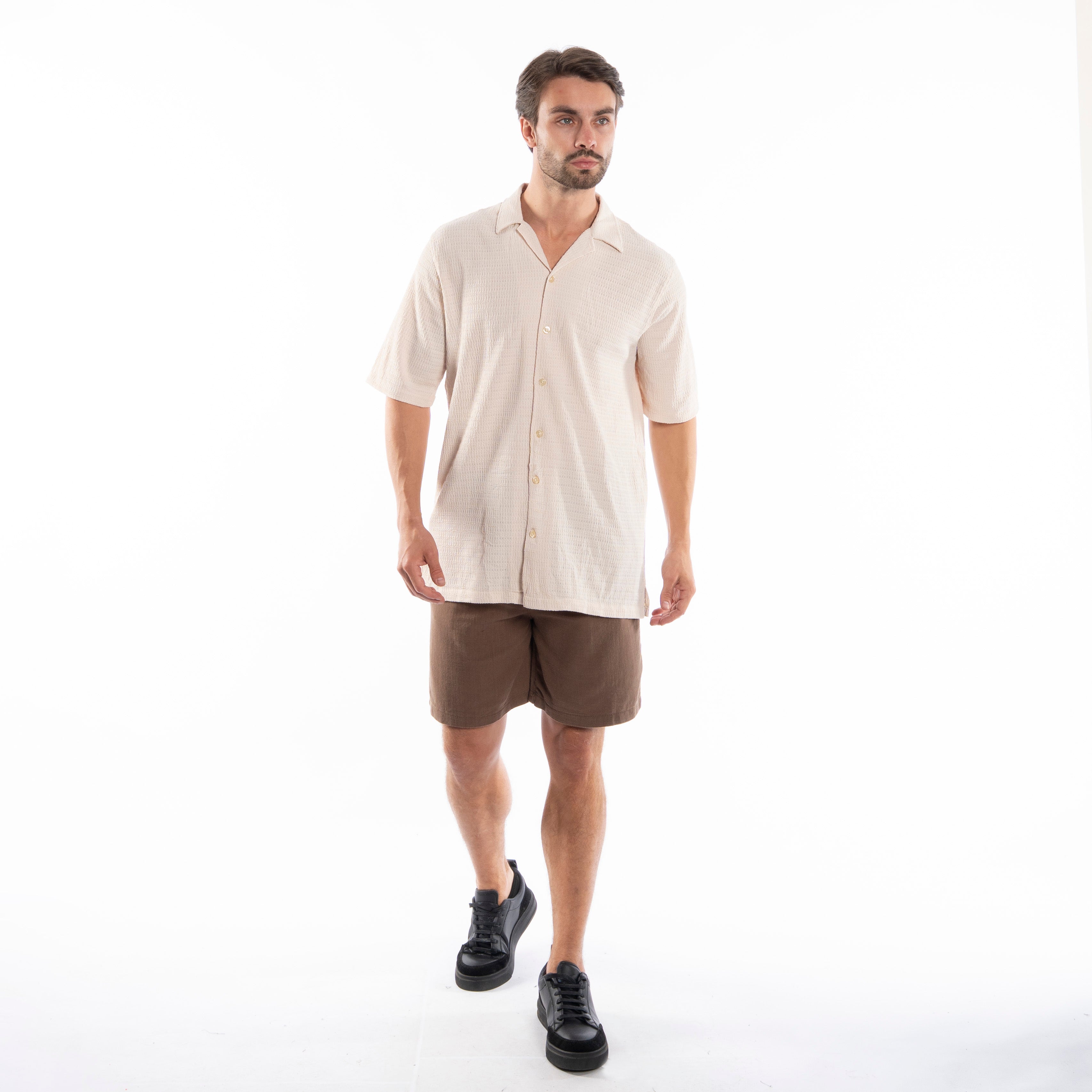 Half Sleeve Shirt - Men - Plain