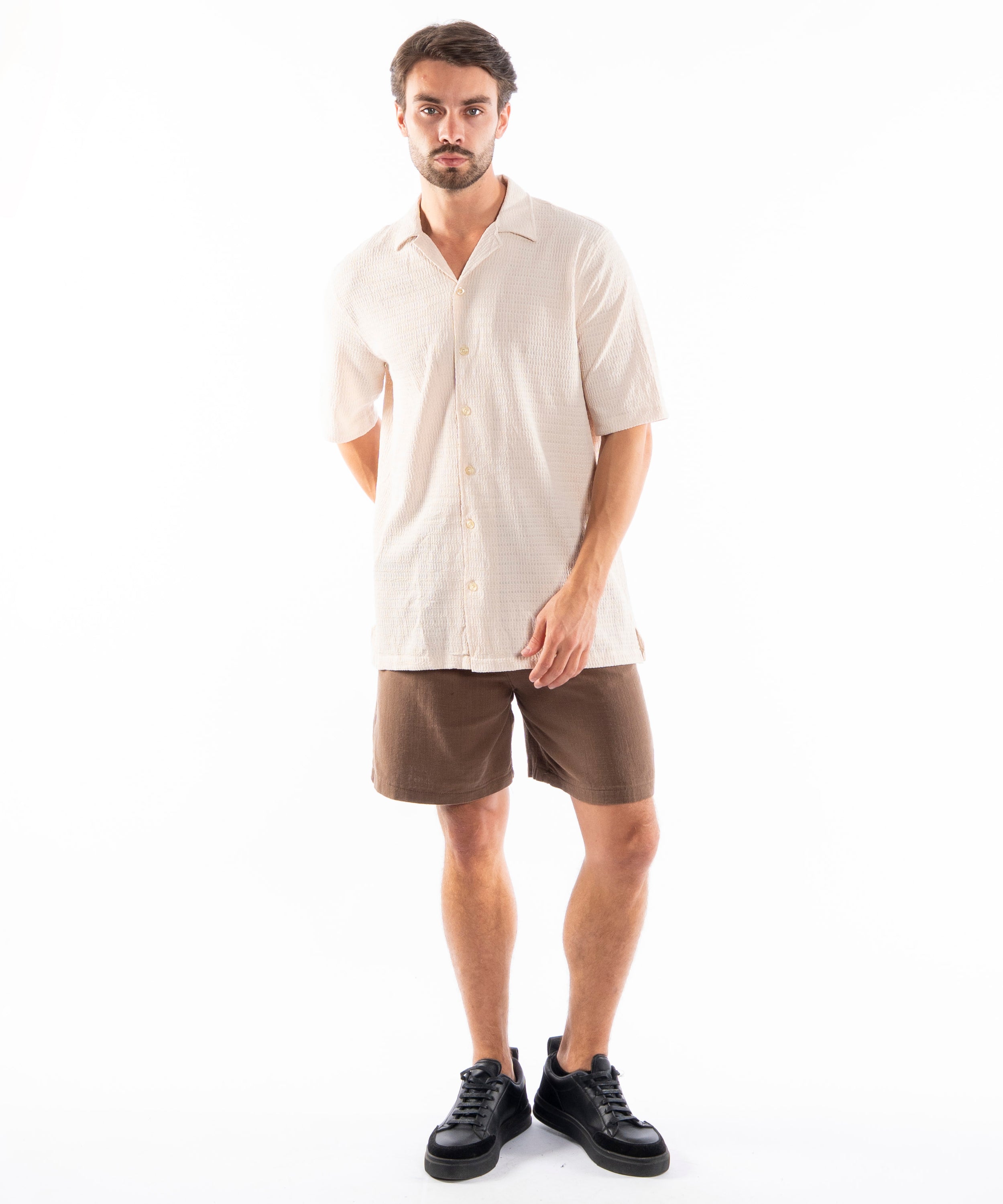 Half Sleeve Shirt - Men - Plain