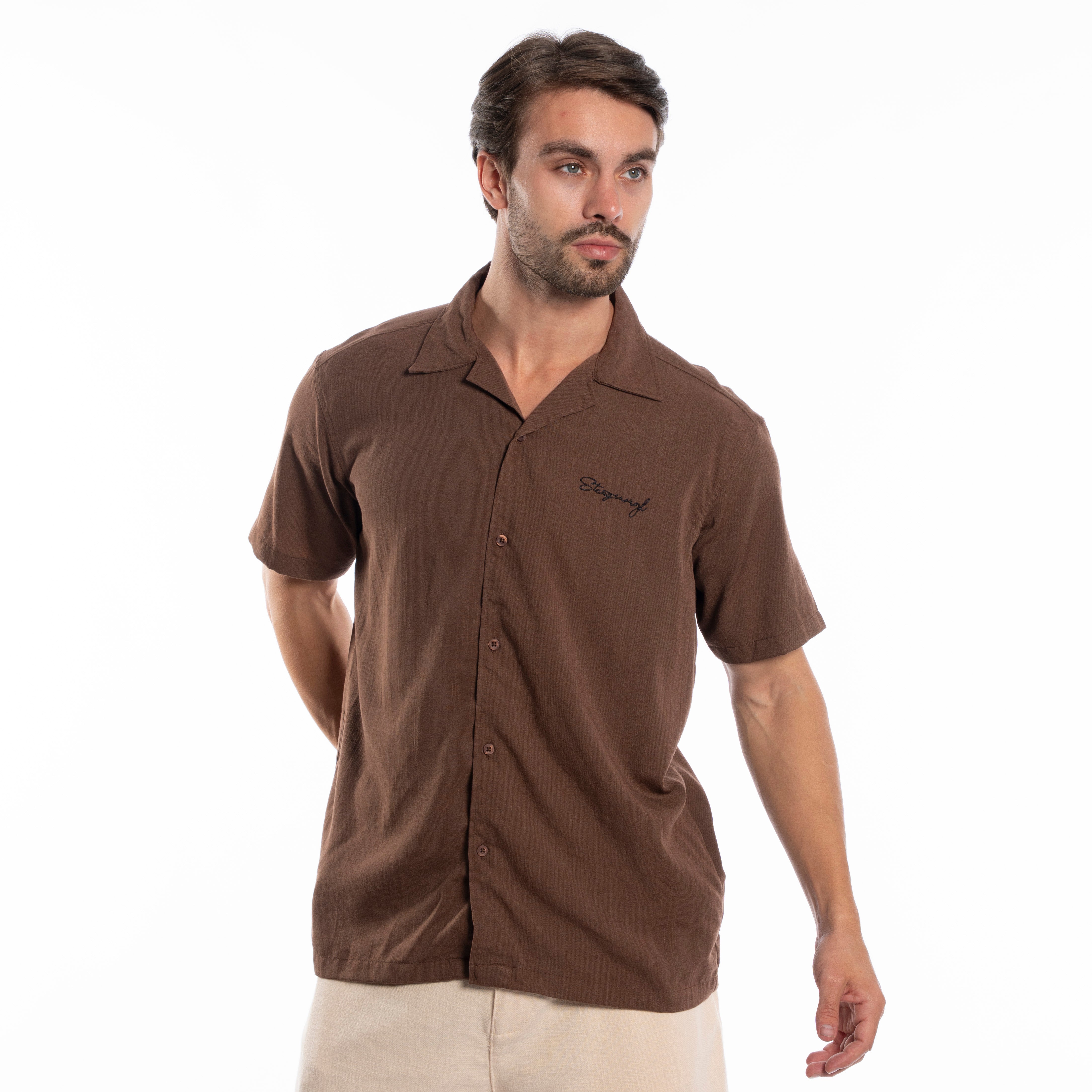 Half Sleeve Shirt - Men - Plain