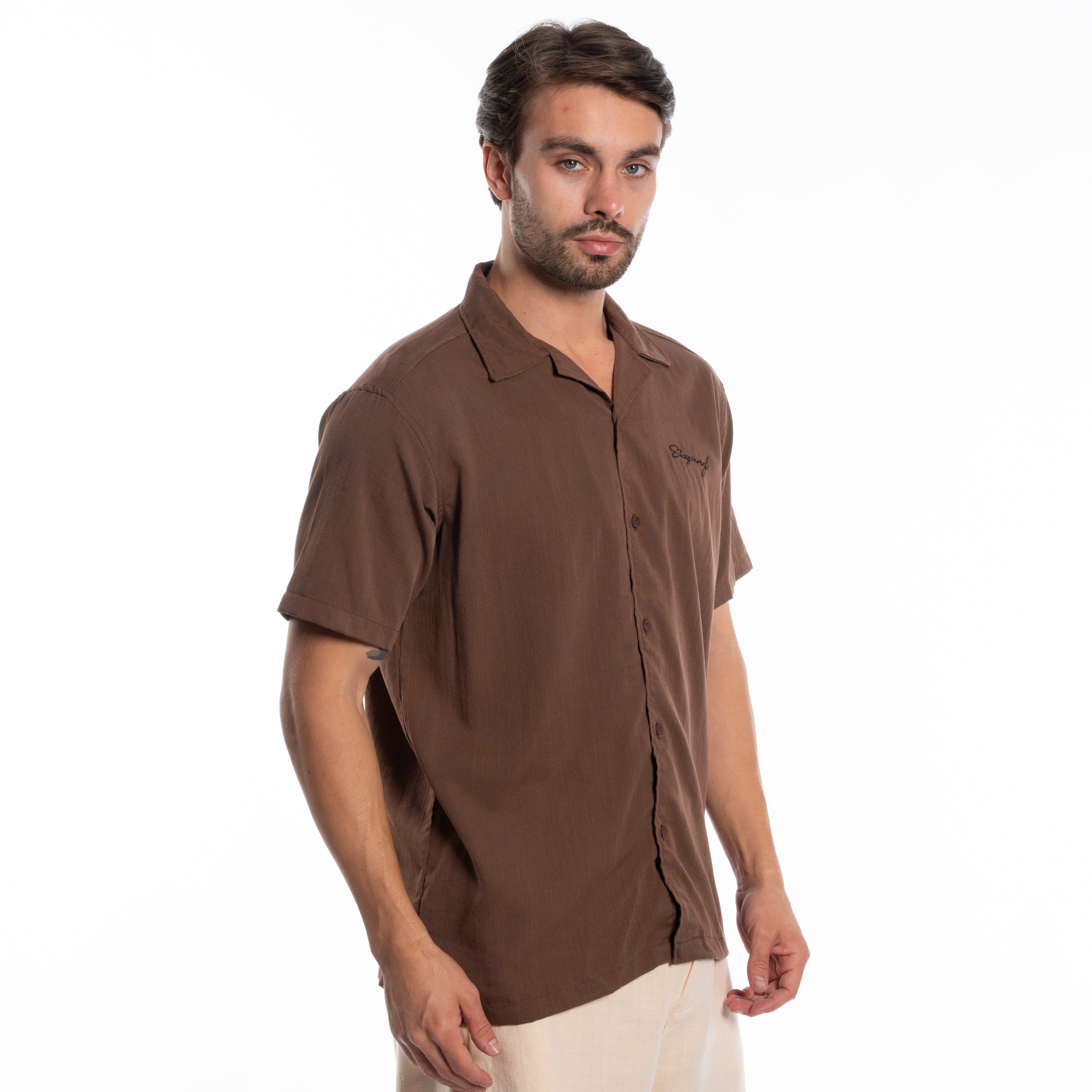 Half Sleeve Shirt - Men - Plain