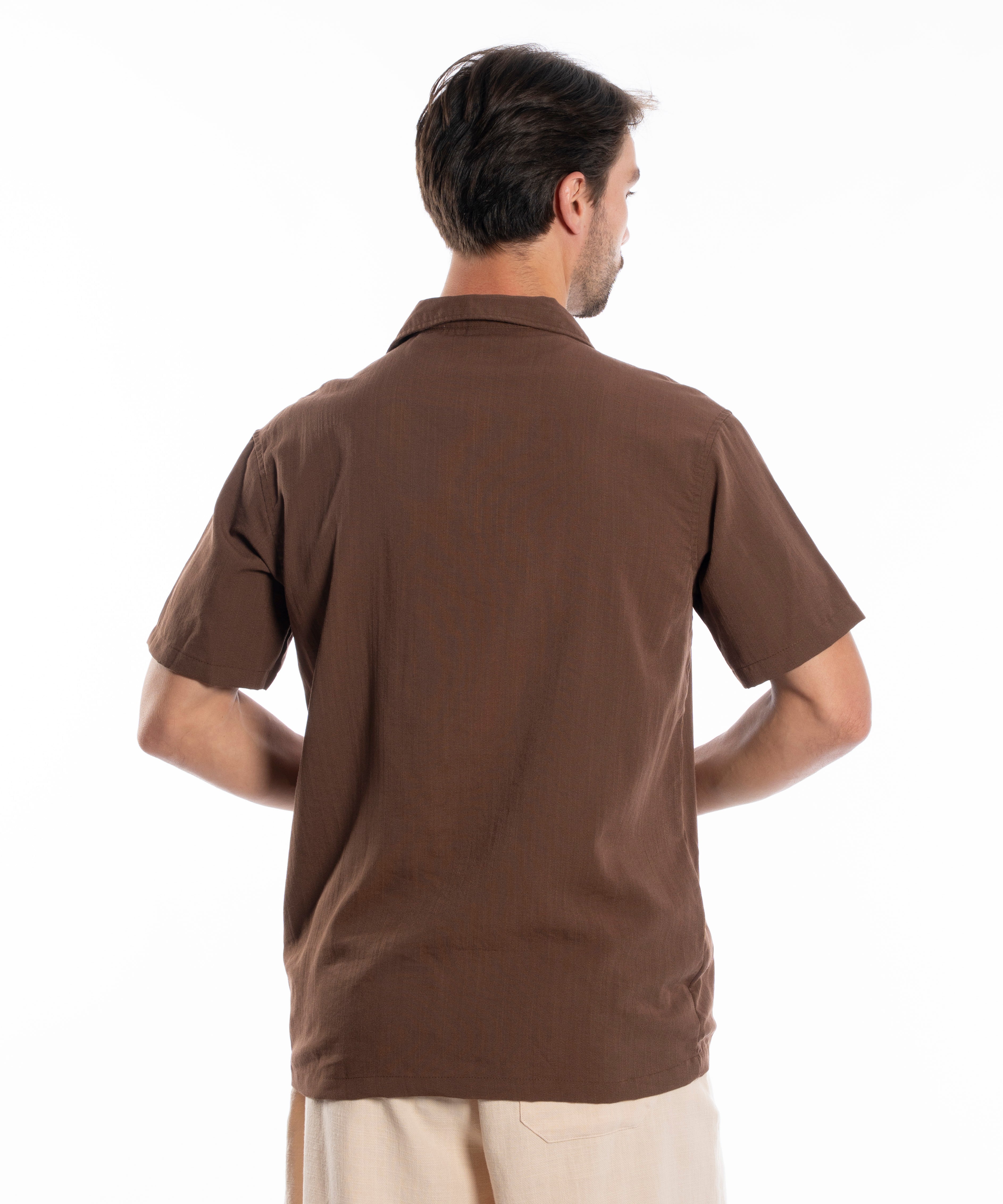 Half Sleeve Shirt - Men - Plain