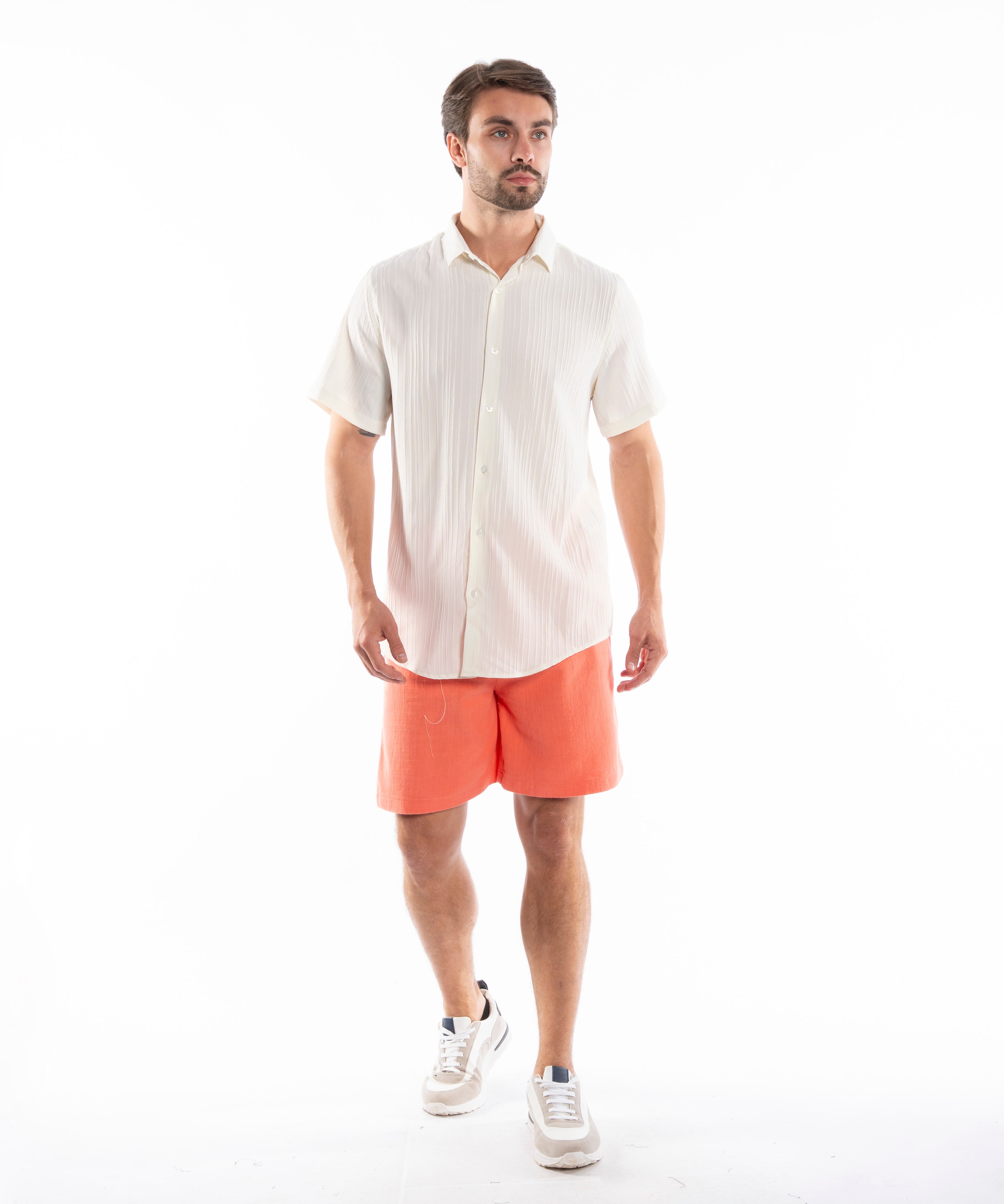 Half Sleeve Shirt - Men - Plain