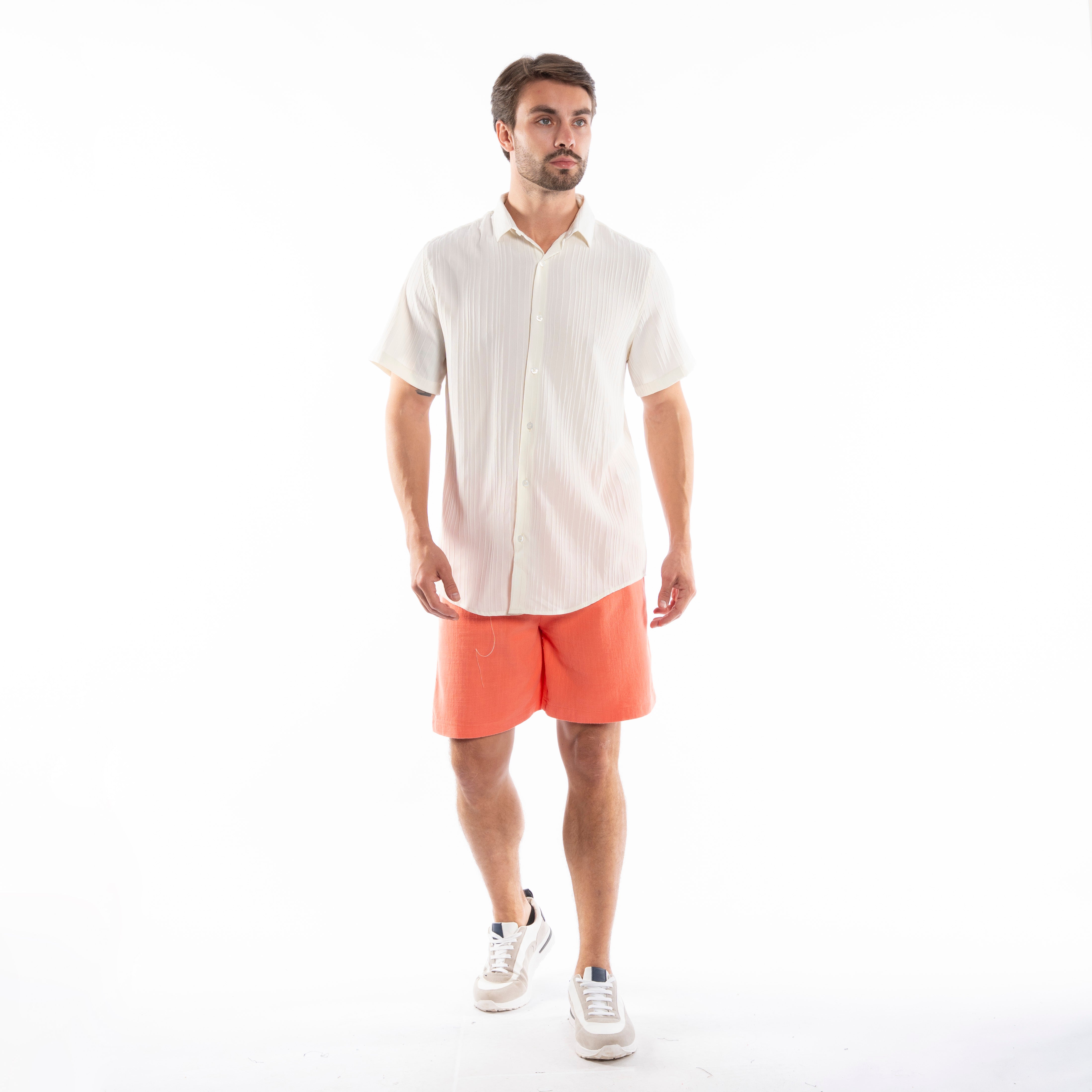 Half Sleeve Shirt - Men - Plain