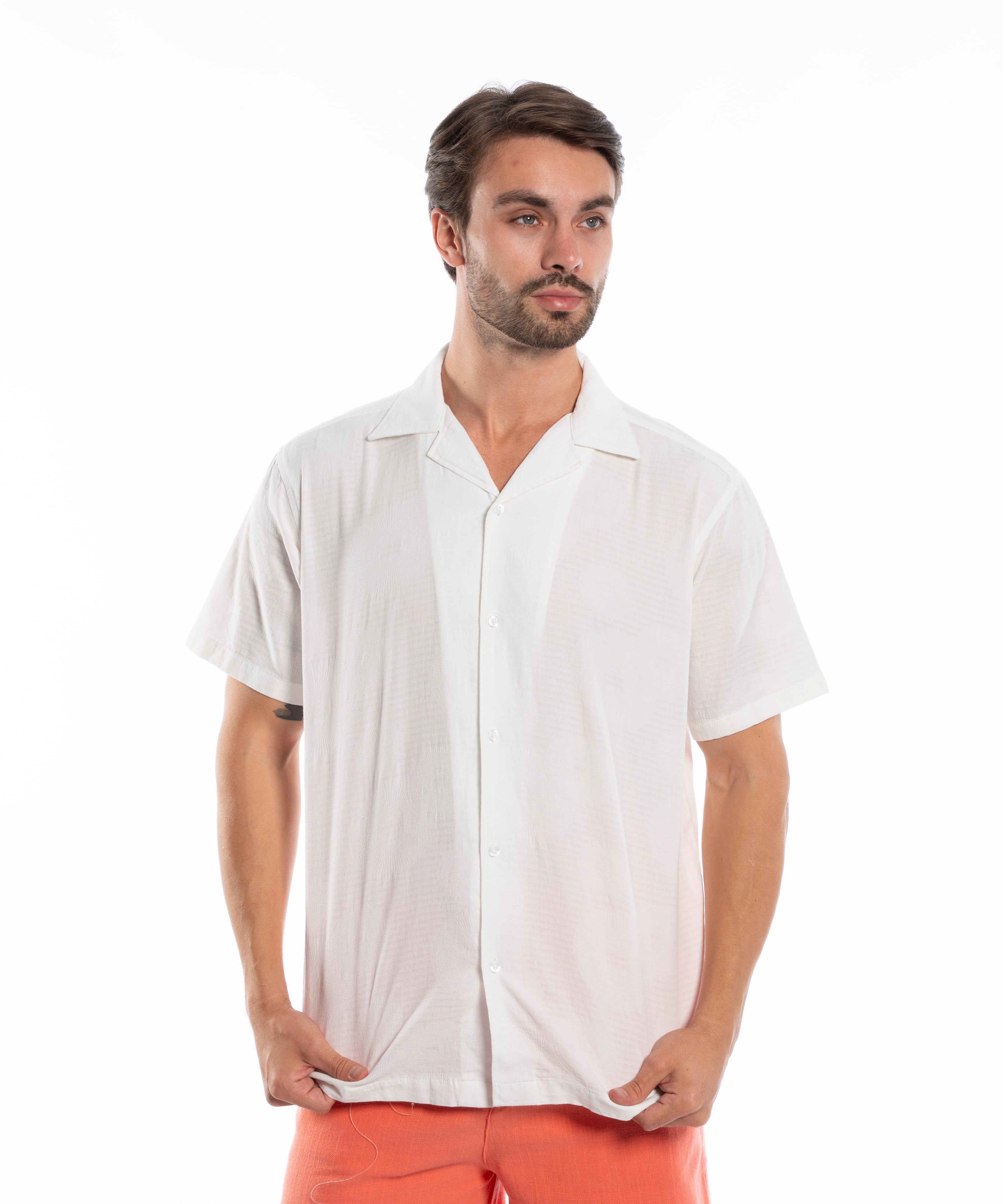 Half Sleeve Shirt - Men - Plain
