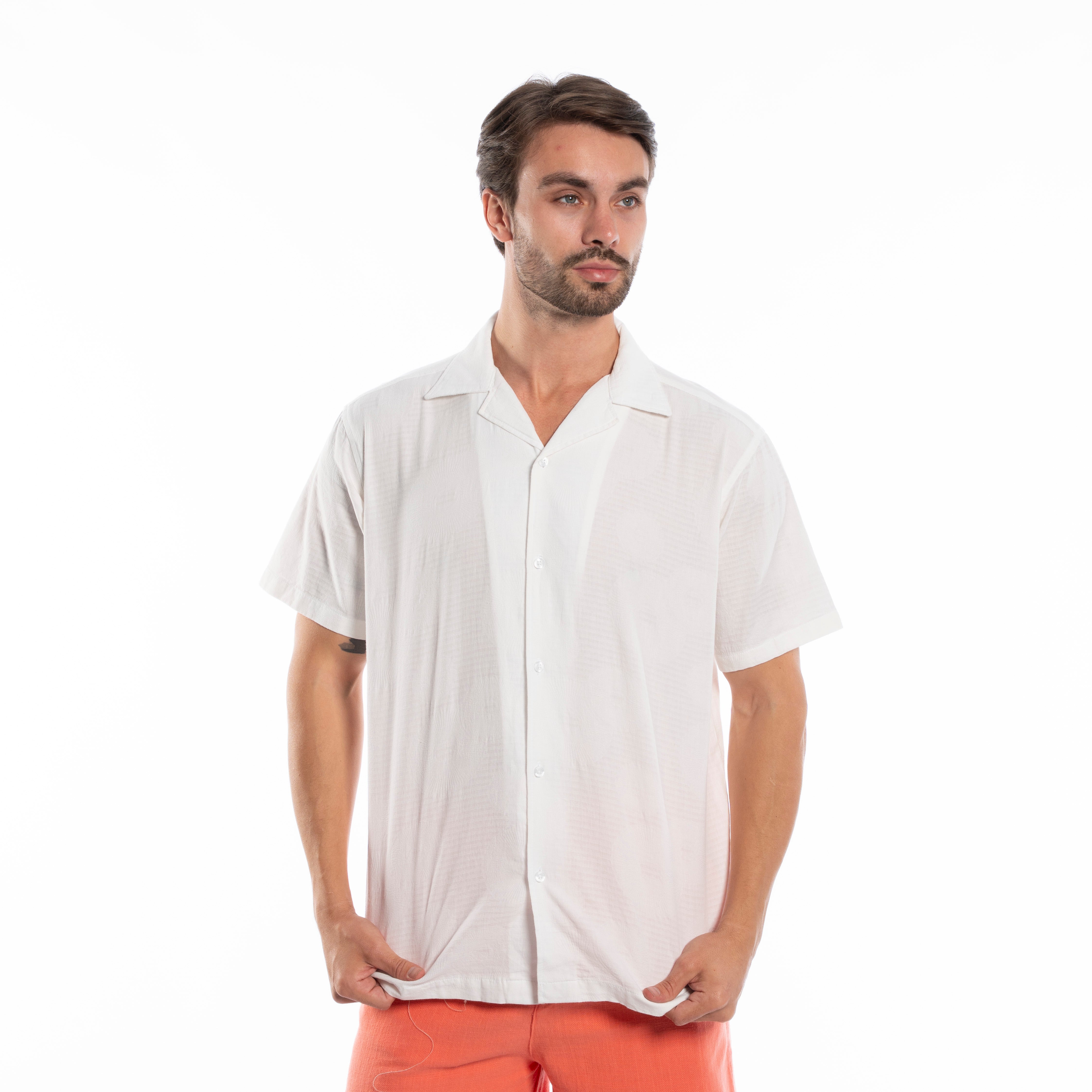 Half Sleeve Shirt - Men - Plain