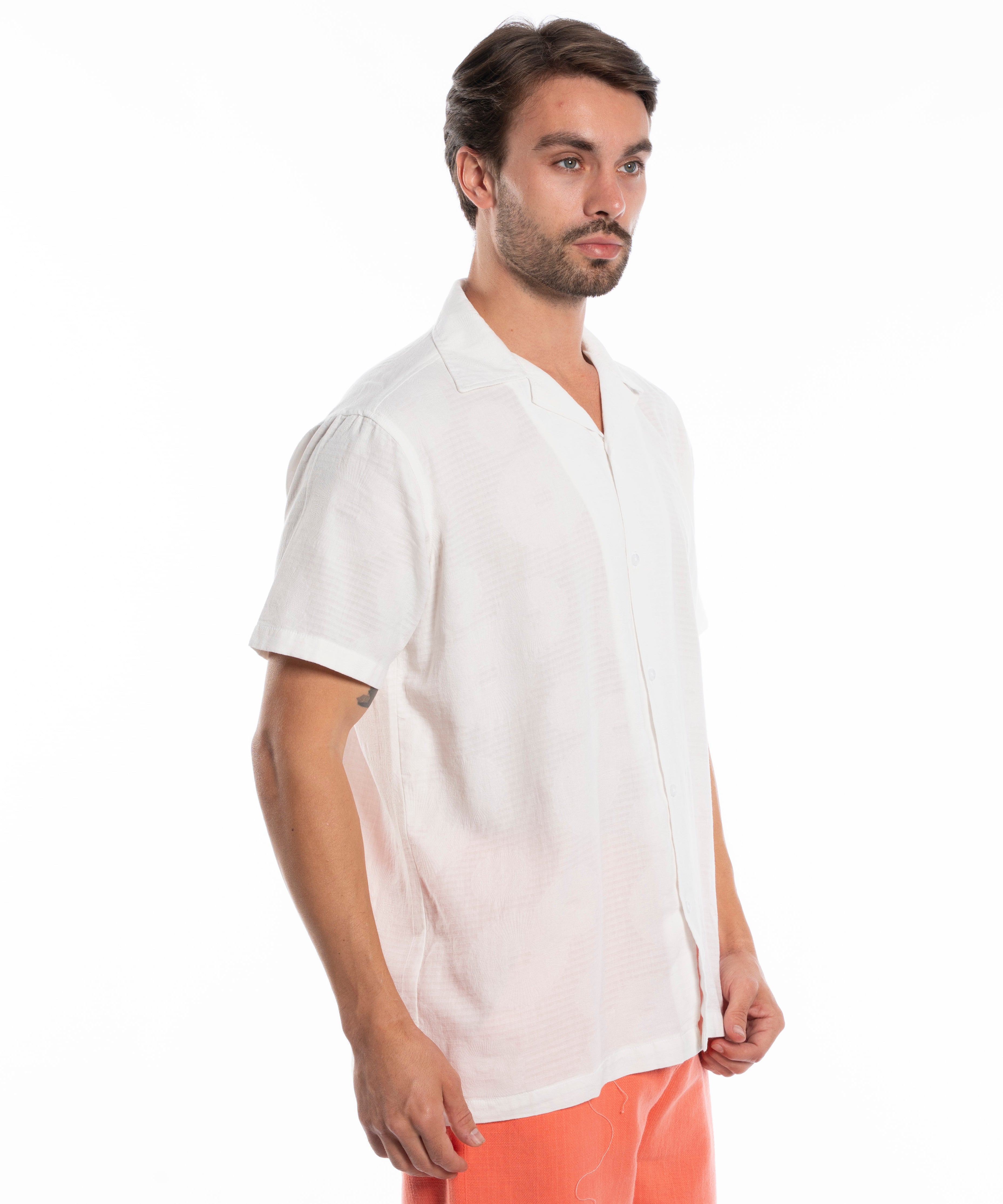 Half Sleeve Shirt - Men - Plain