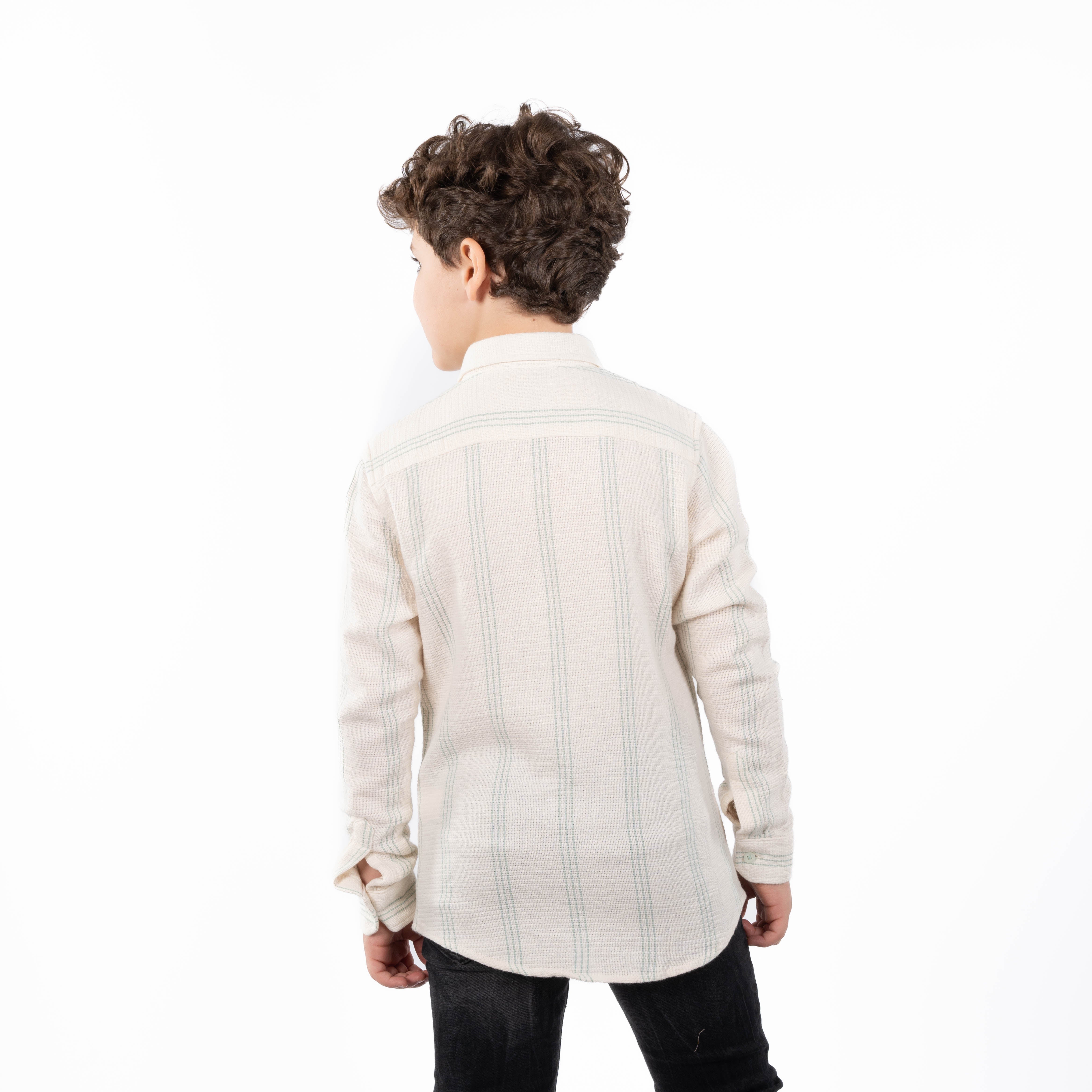 قميص - ولادي - كم طويل