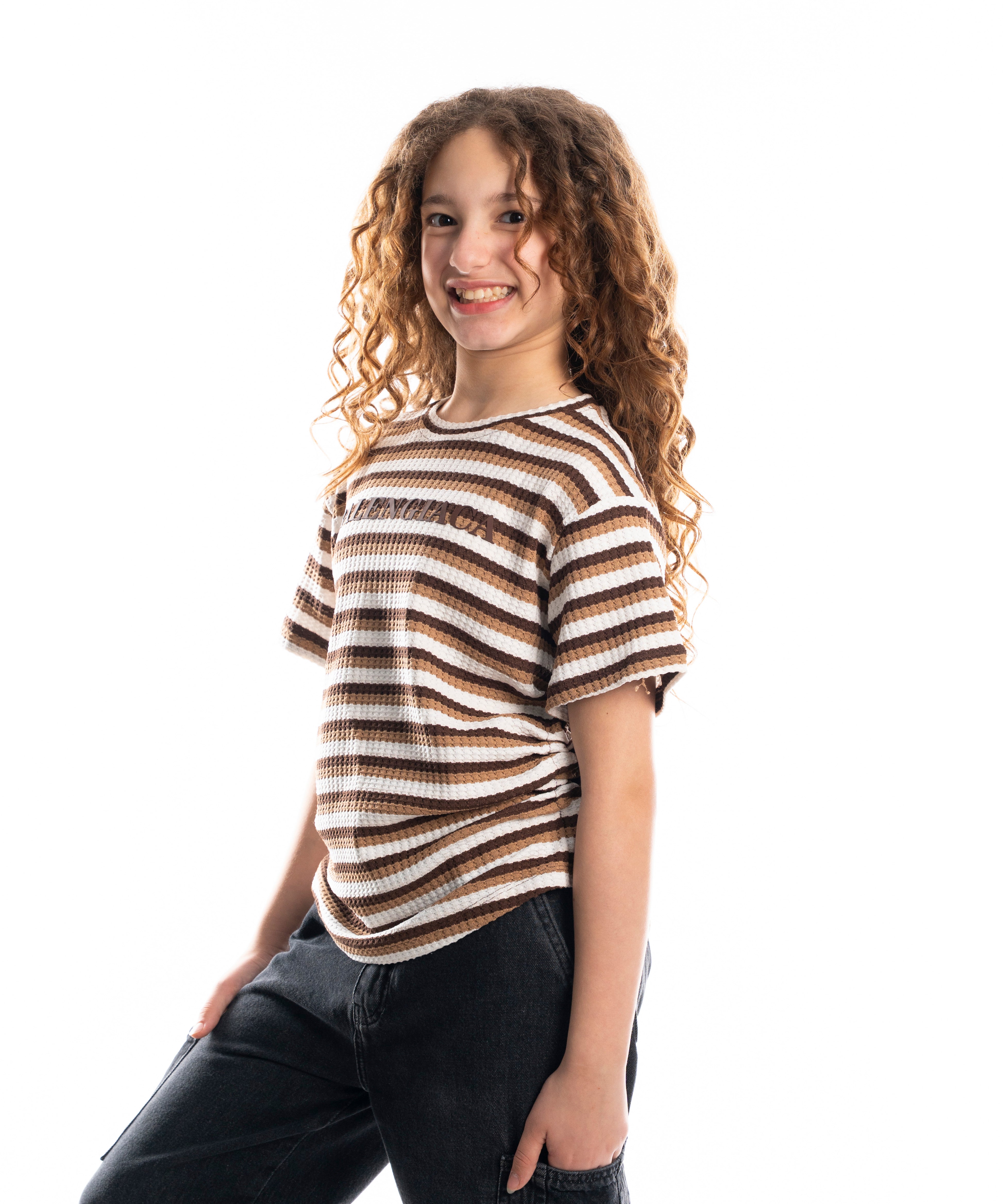 T-Shirt - Girls - Sripped