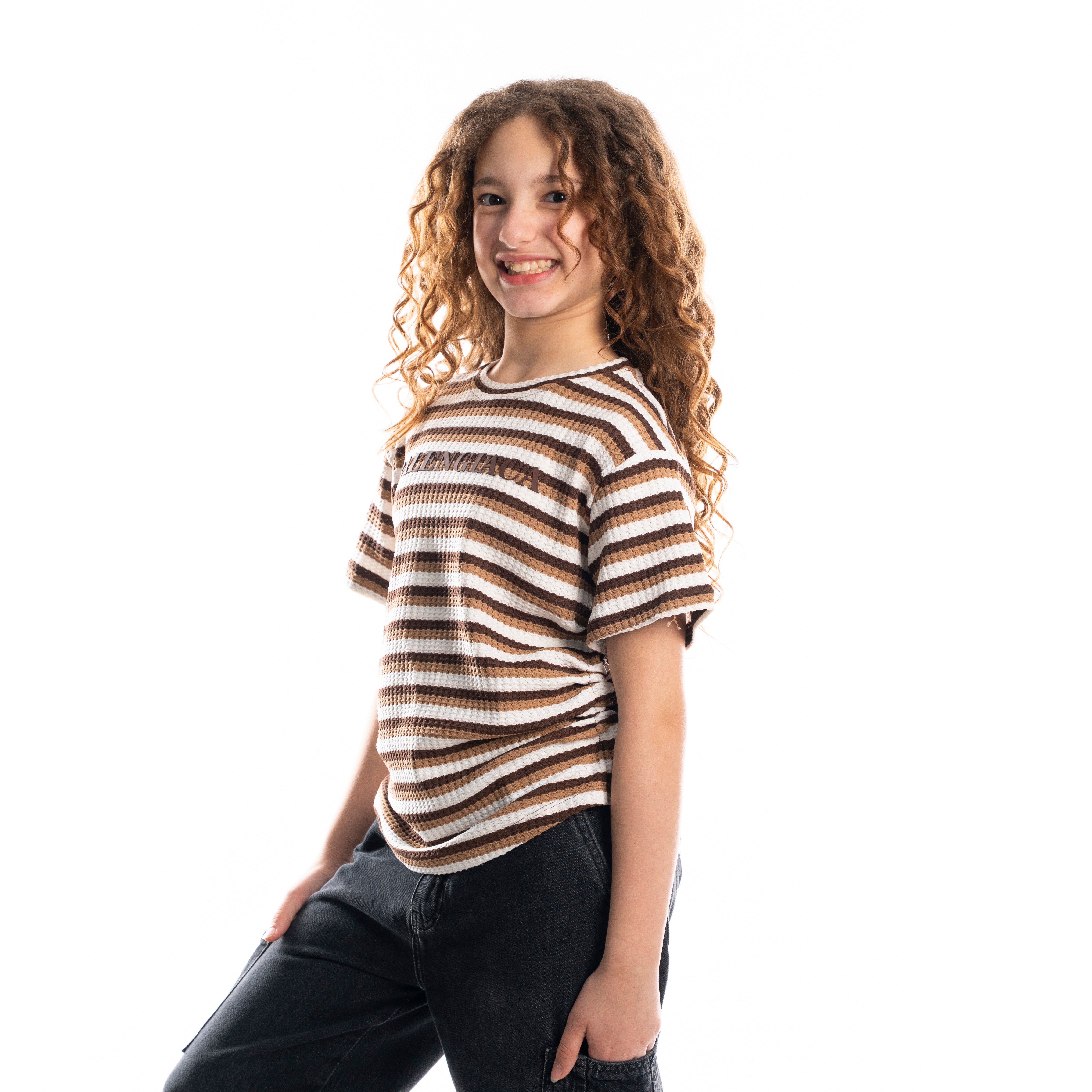 T-Shirt - Girls - Sripped