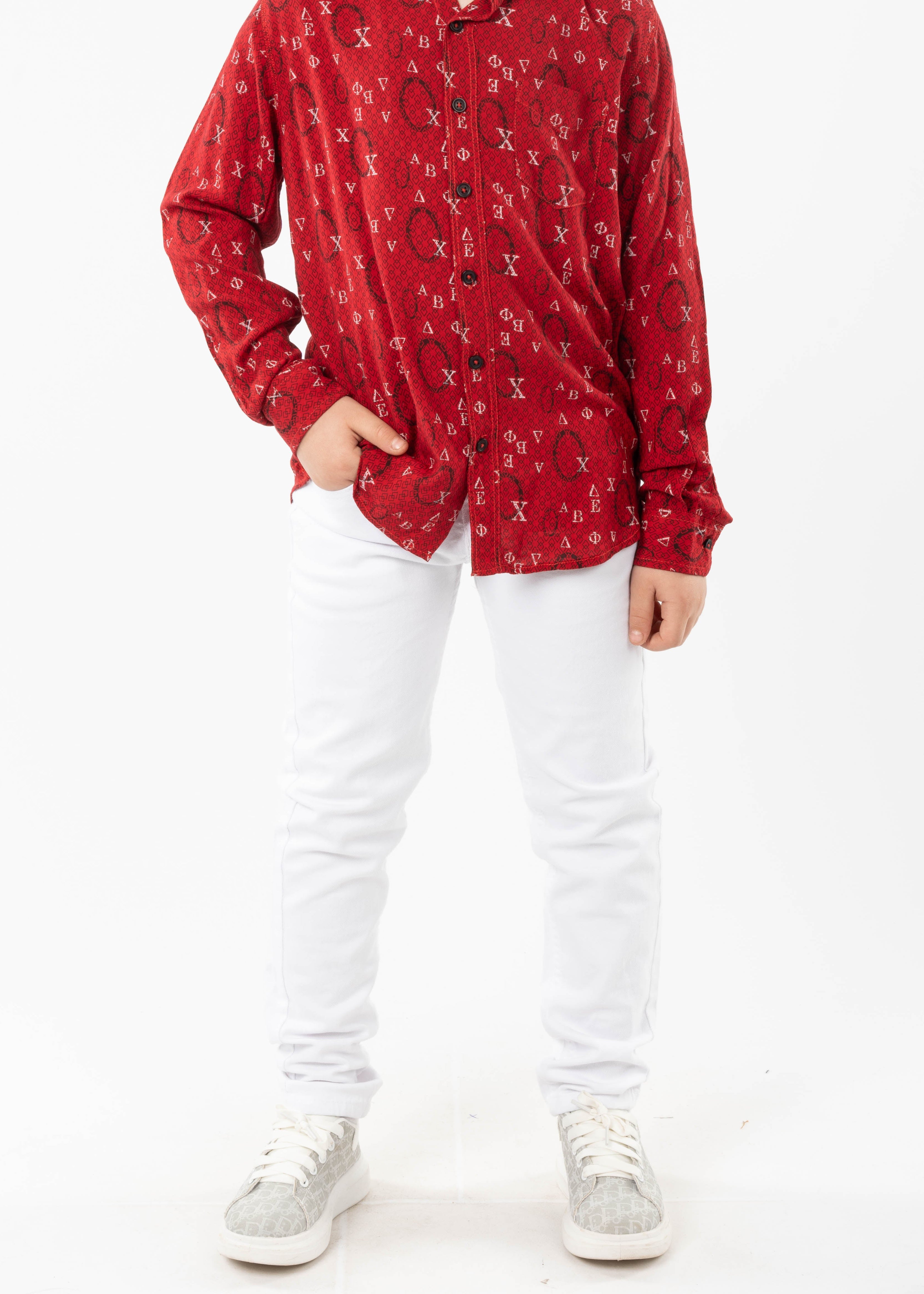 Pants - Boys - White - Jeans