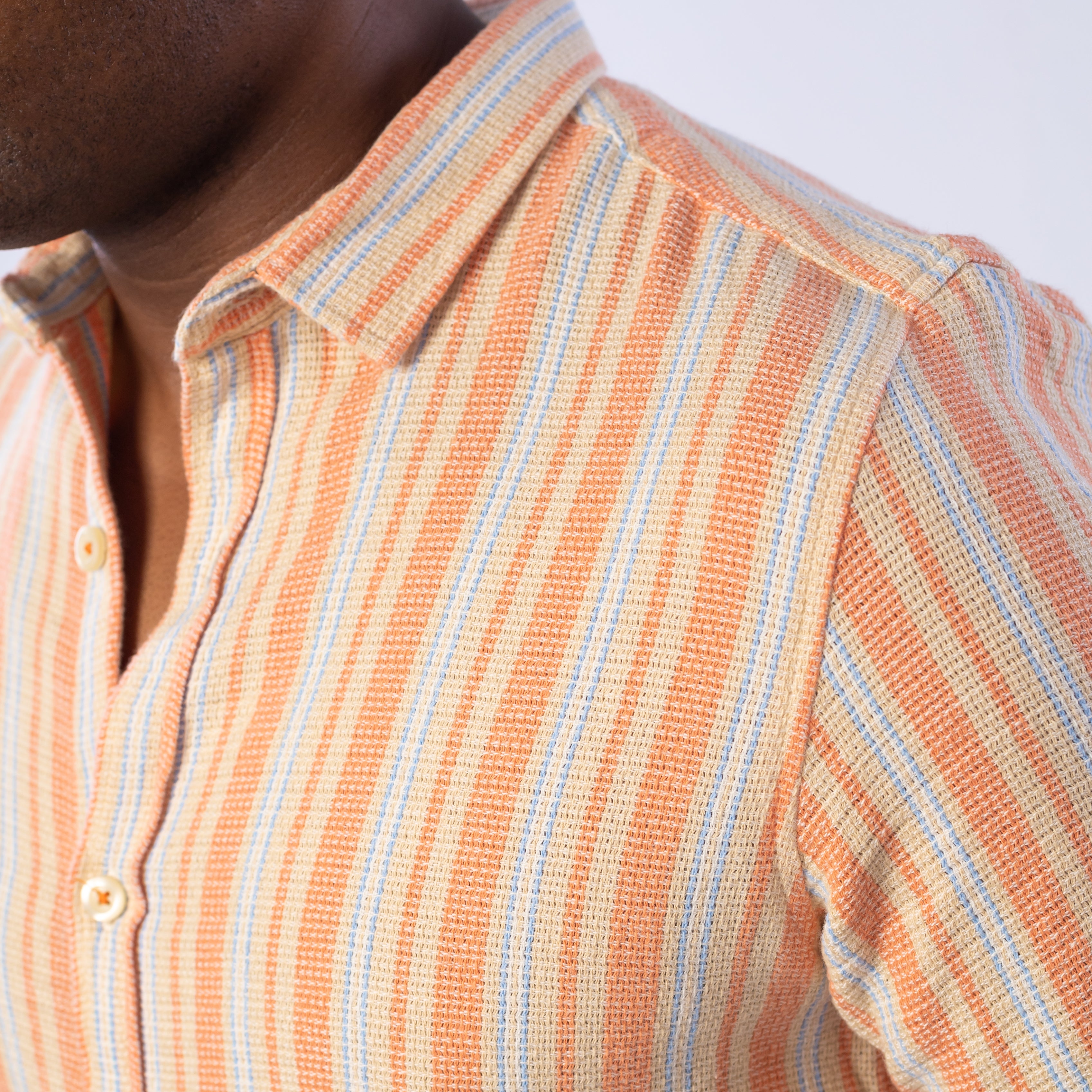Half Sleeve Shirt - Men - Striped