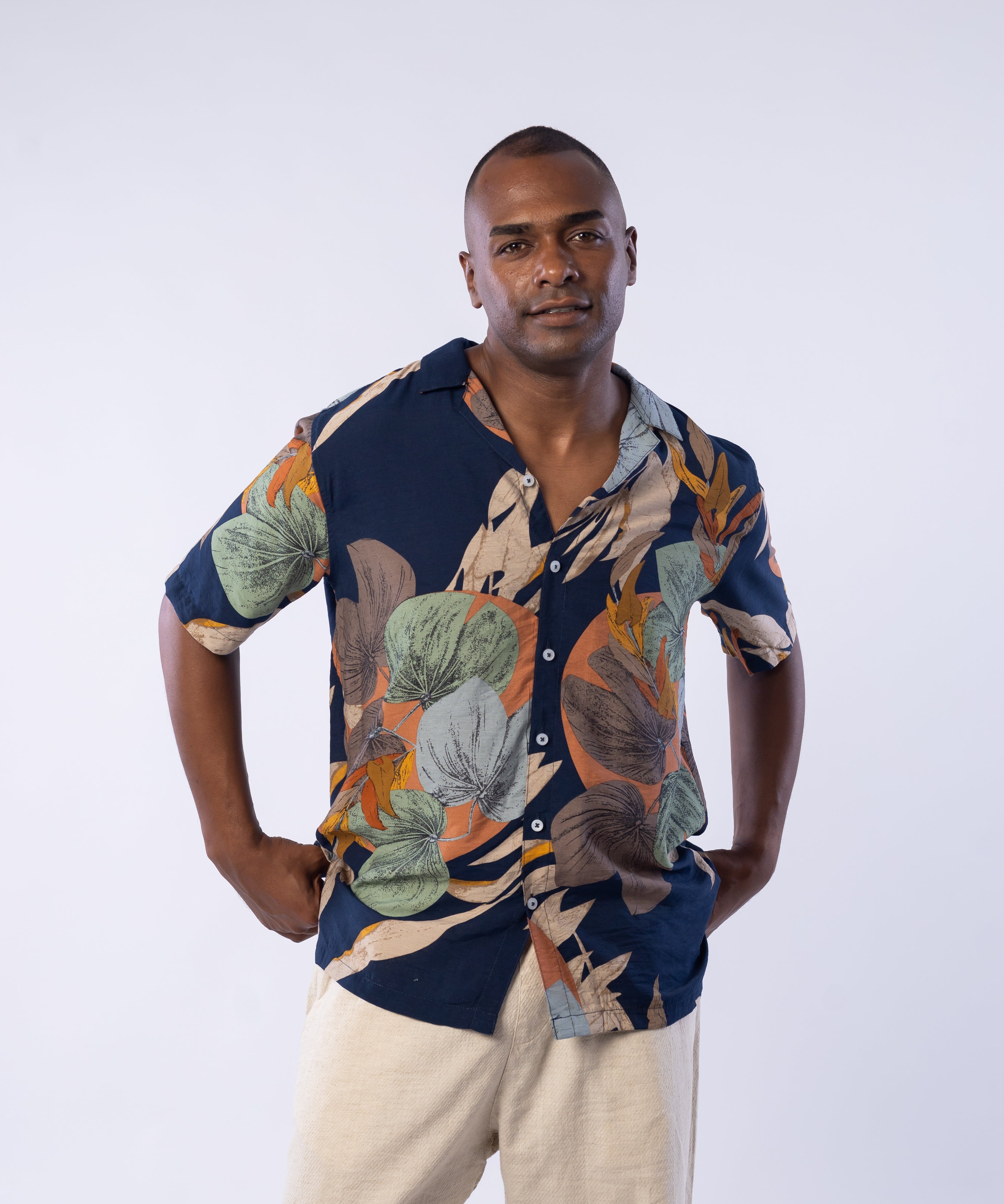 Half Sleeve Shirt - Men - Plaid