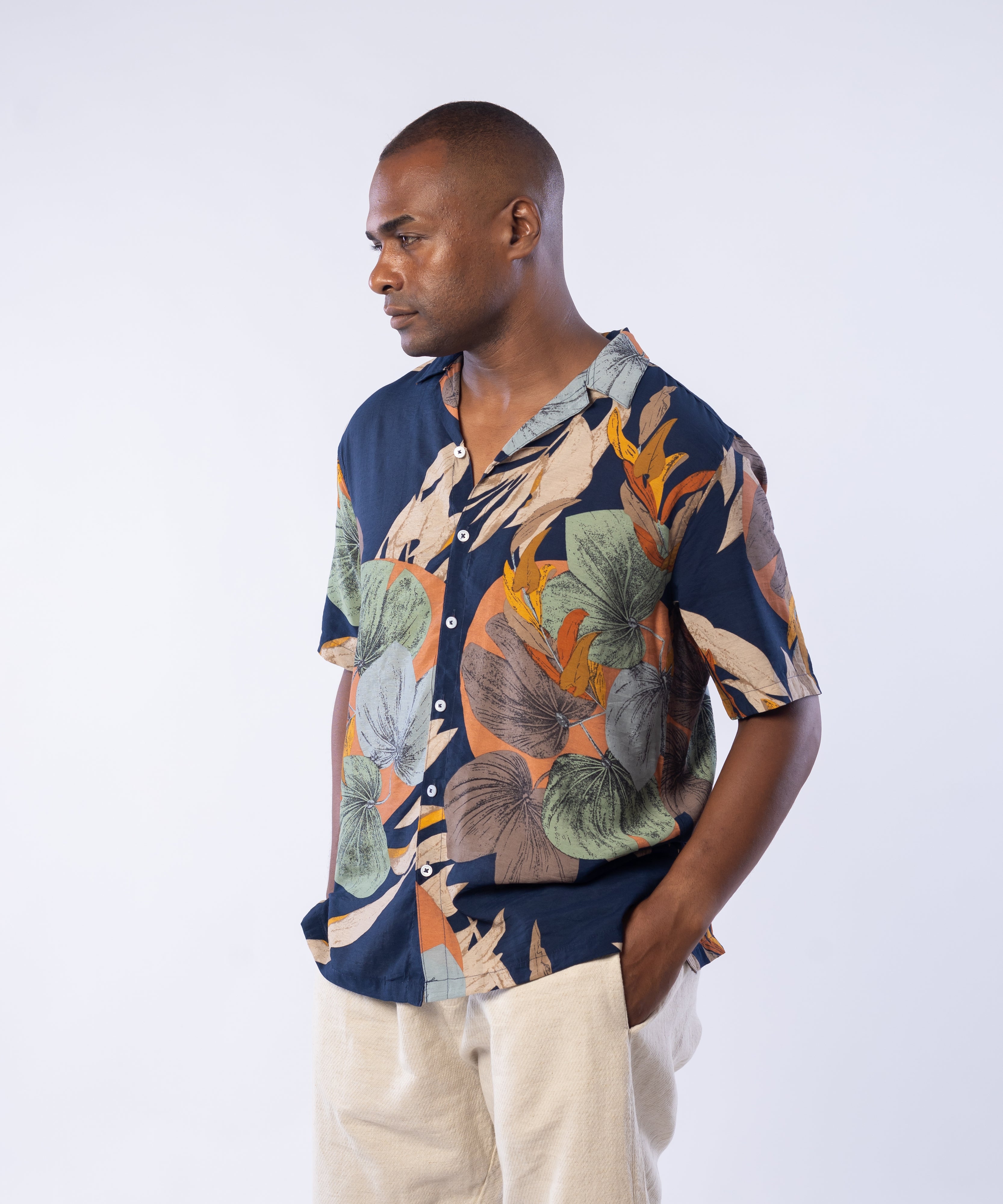 Half Sleeve Shirt - Men - Plaid