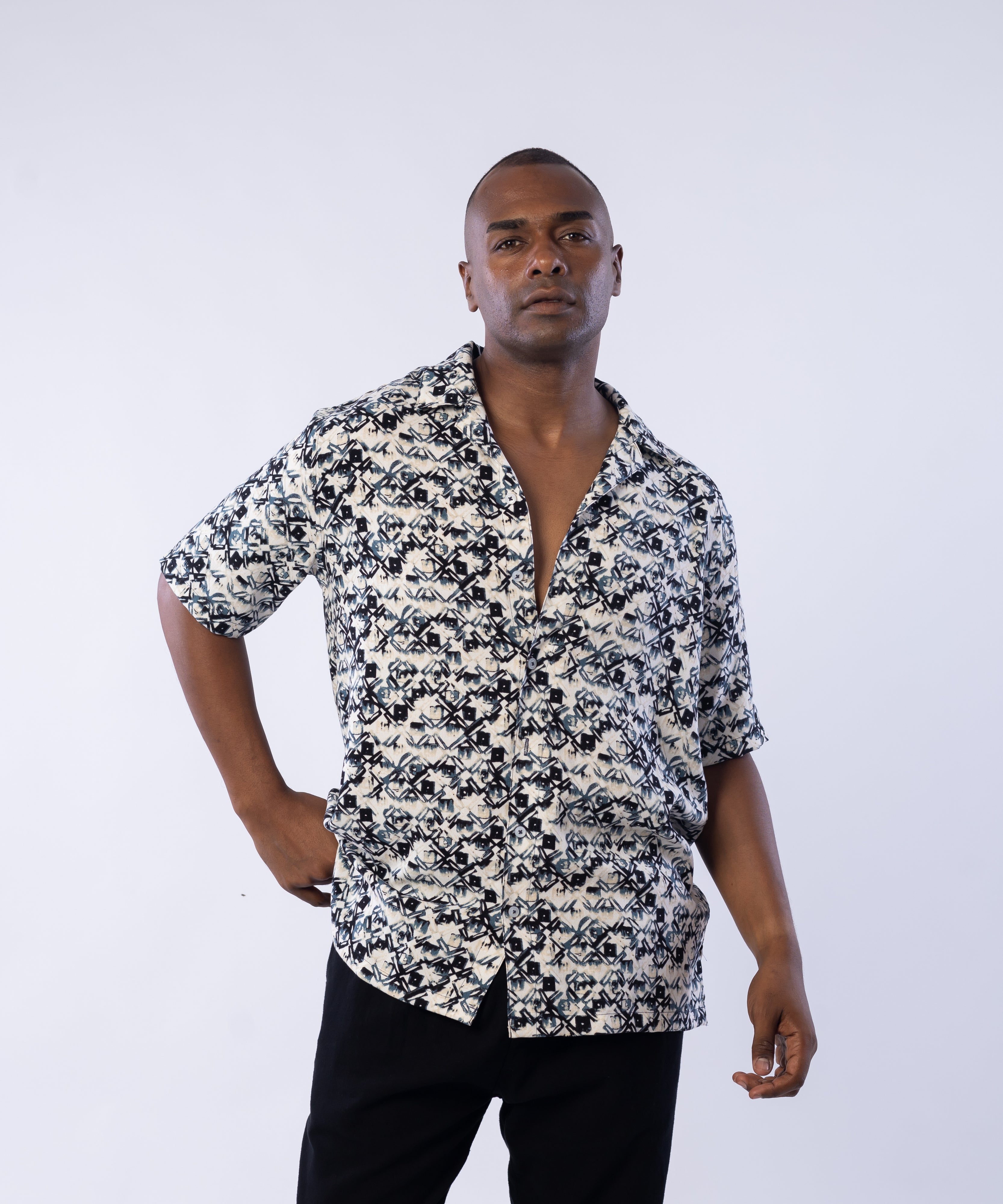 Half Sleeve Shirt - Men - Plaid