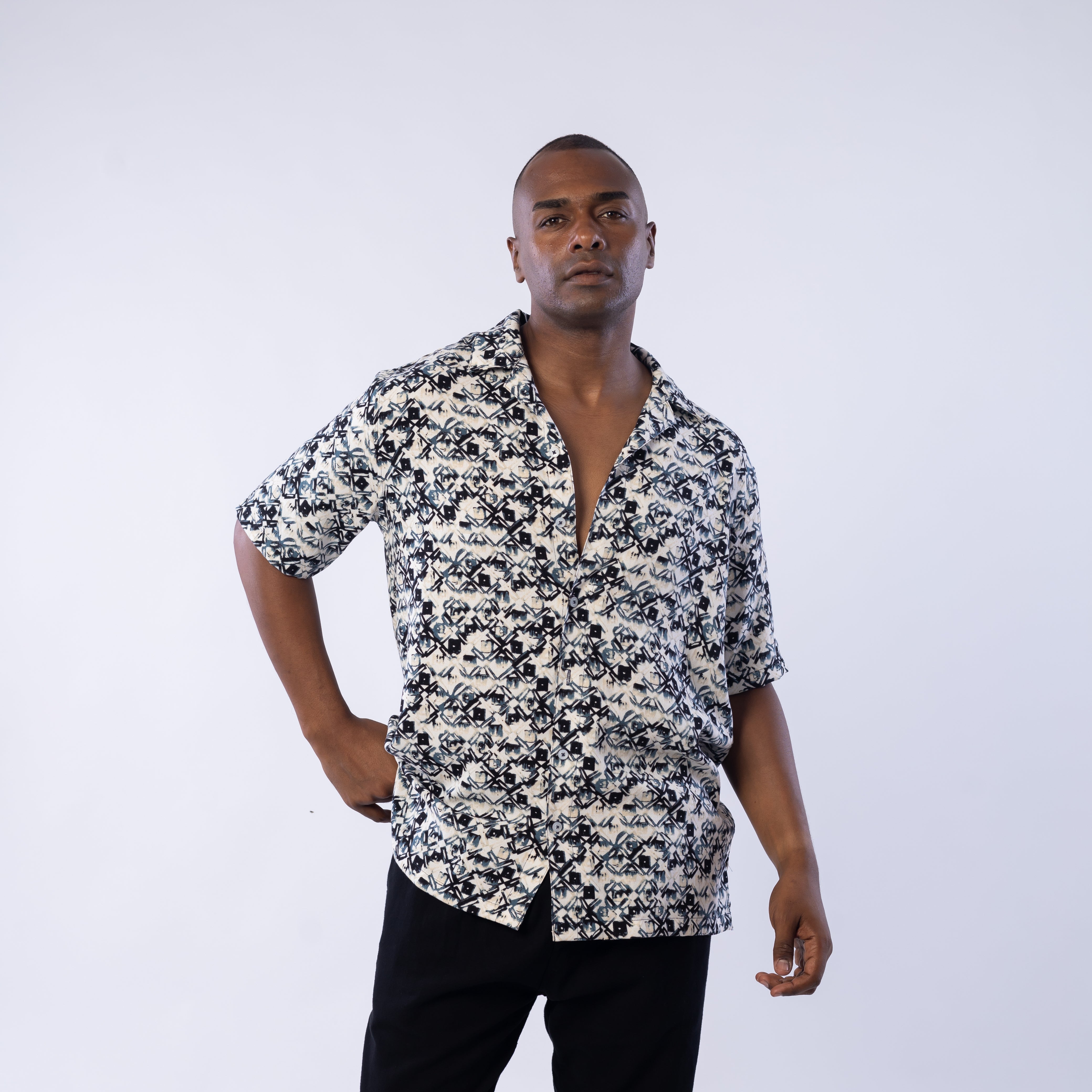 Half Sleeve Shirt - Men - Plaid