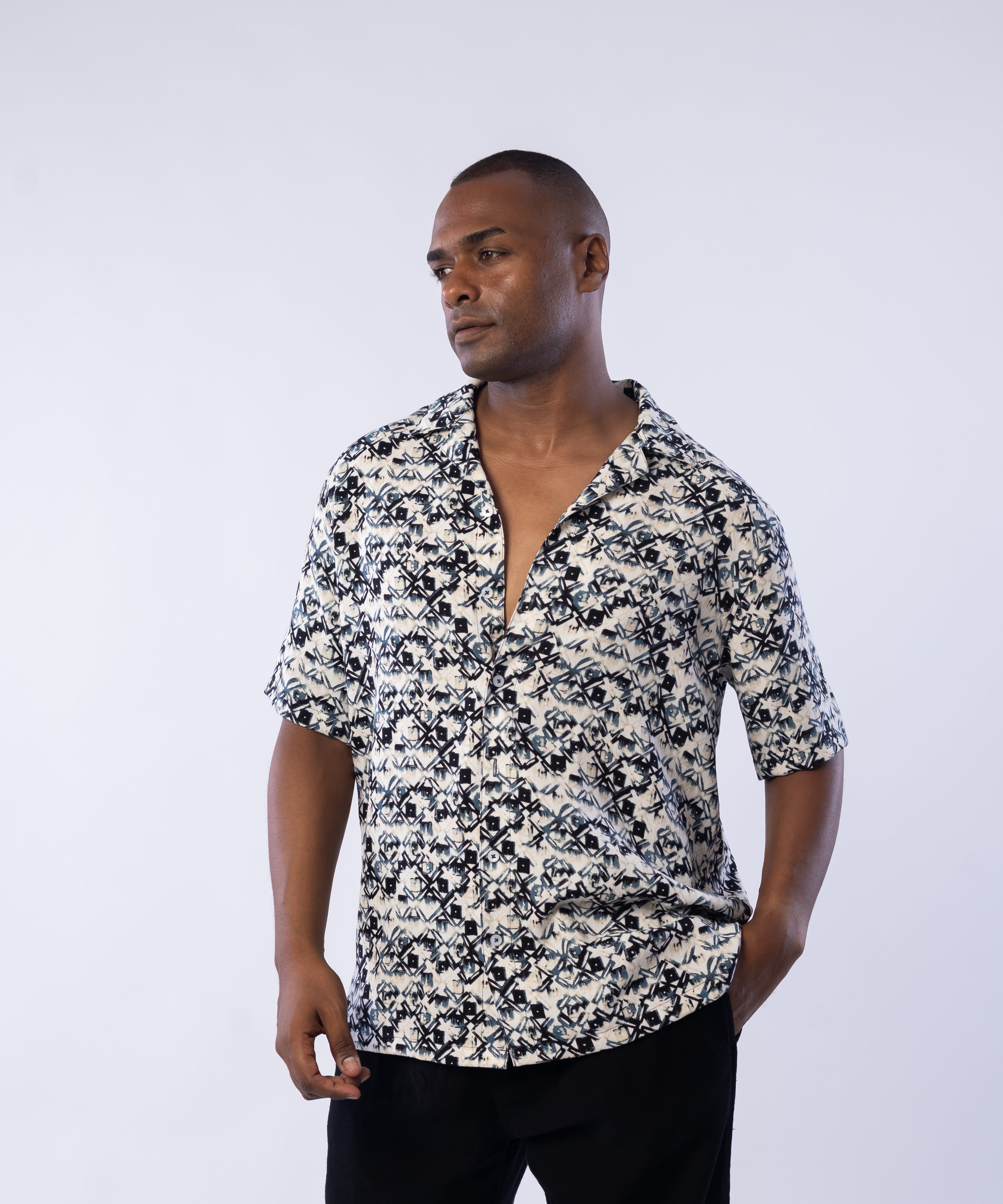 Half Sleeve Shirt - Men - Plaid