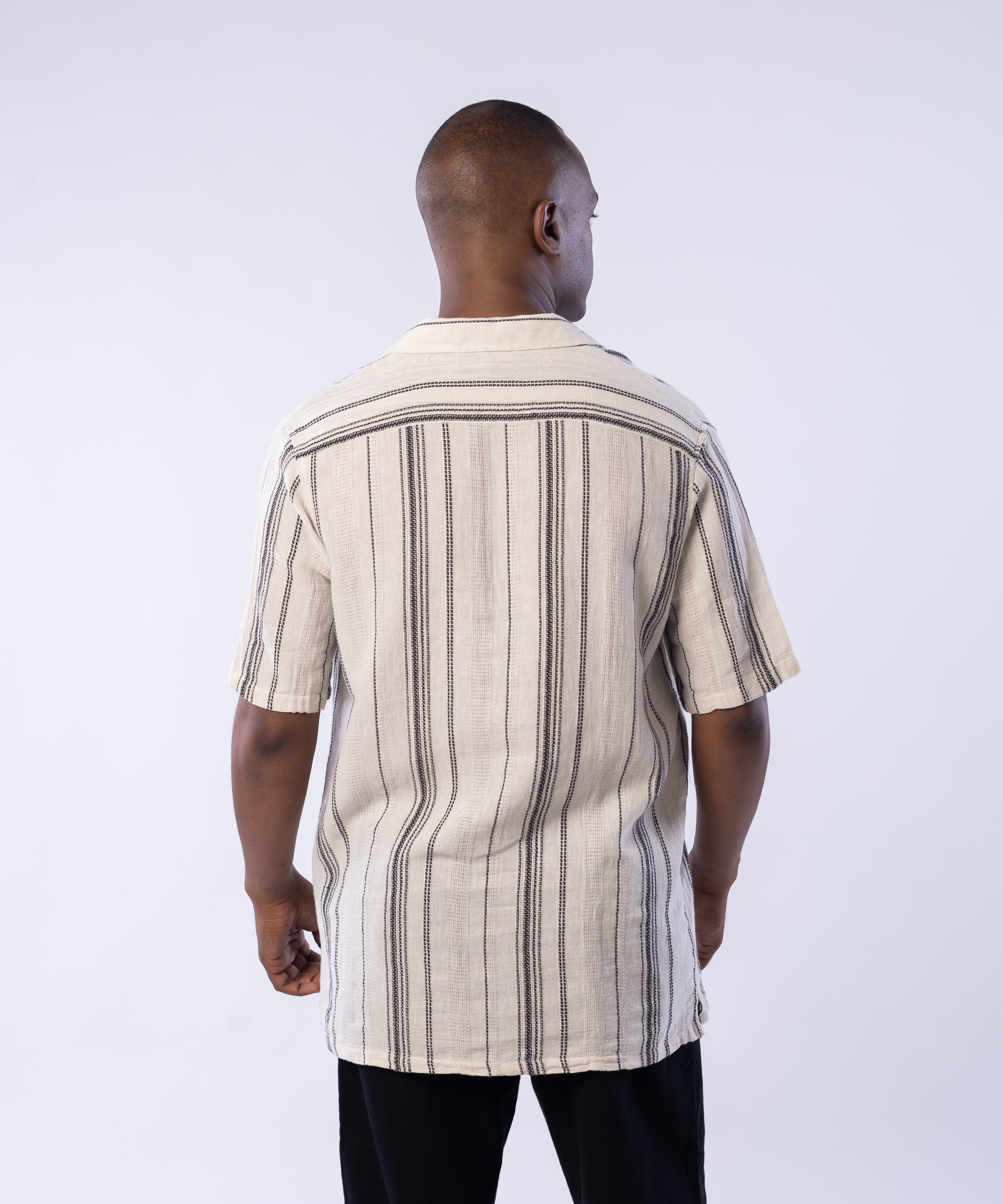 Half Sleeve Shirt - Men - Striped