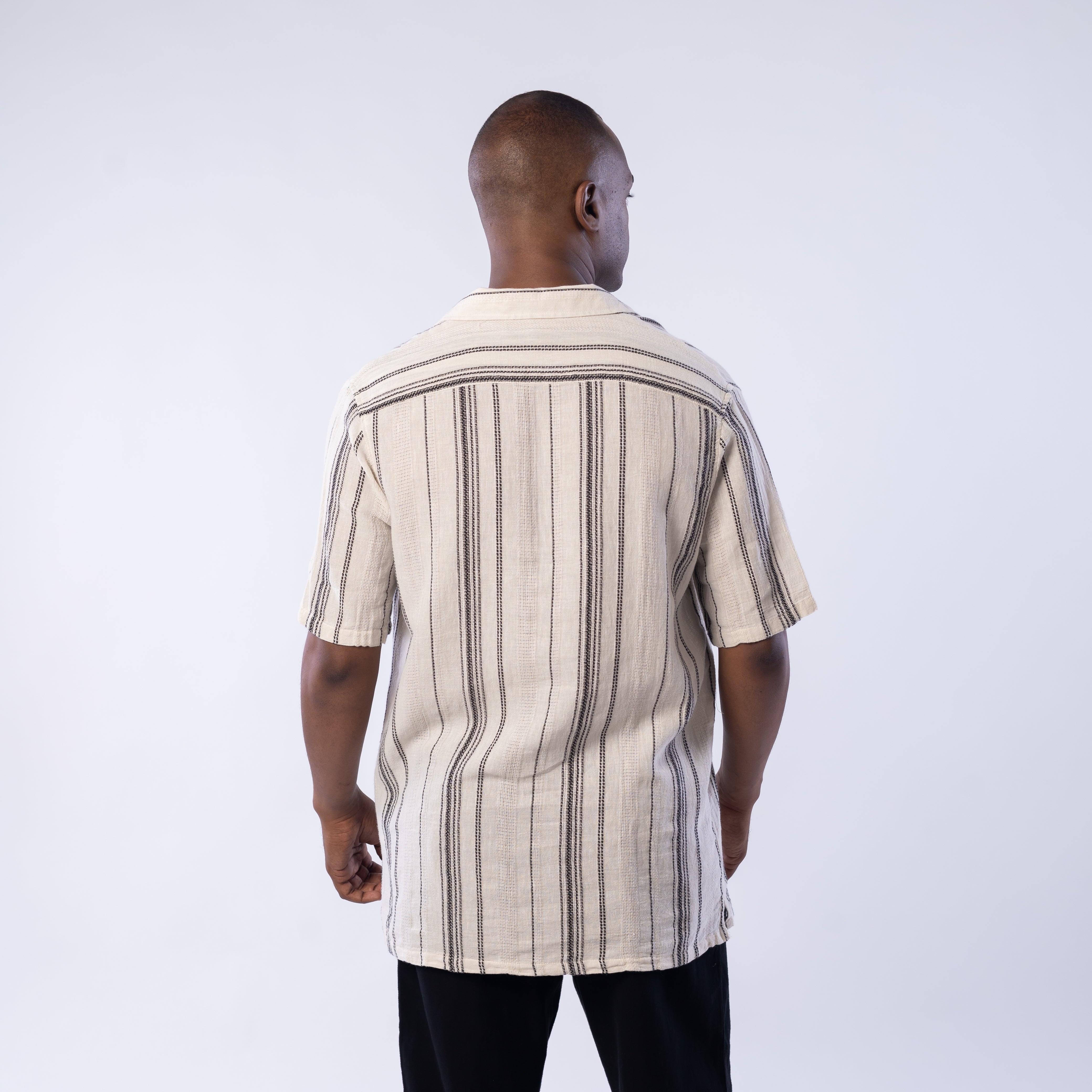 Half Sleeve Shirt - Men - Striped