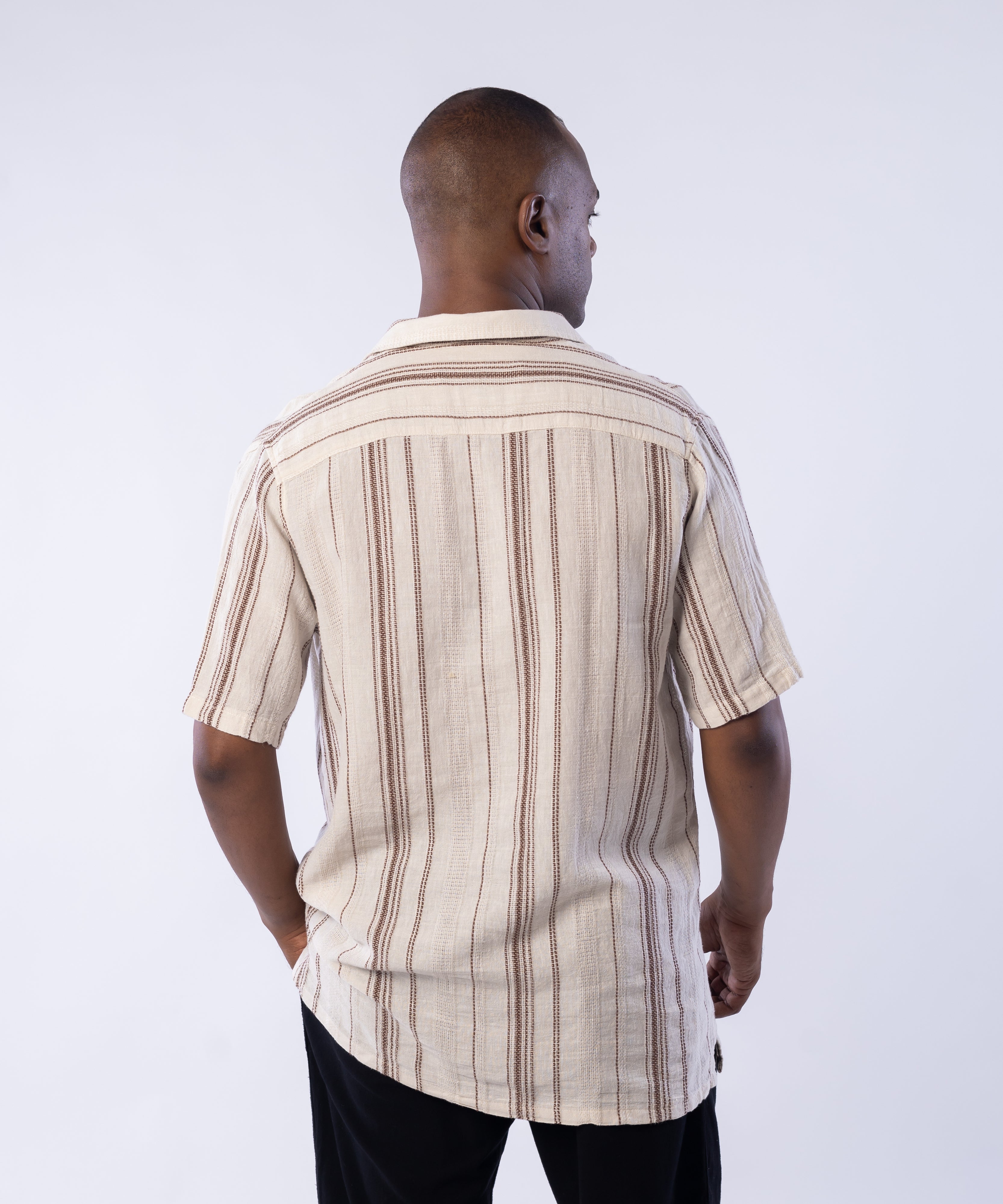 Half Sleeve Shirt - Men - Striped