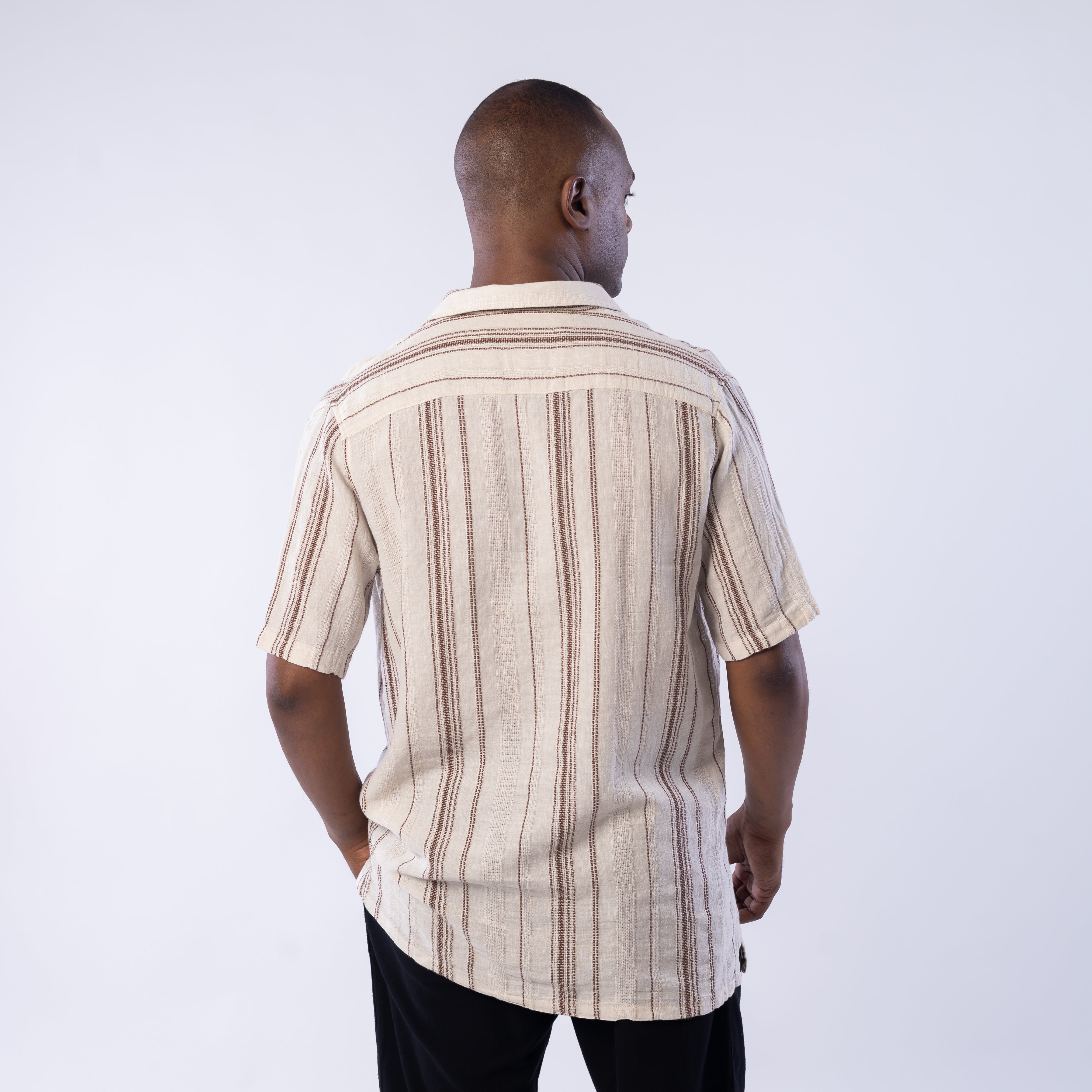 Half Sleeve Shirt - Men - Striped