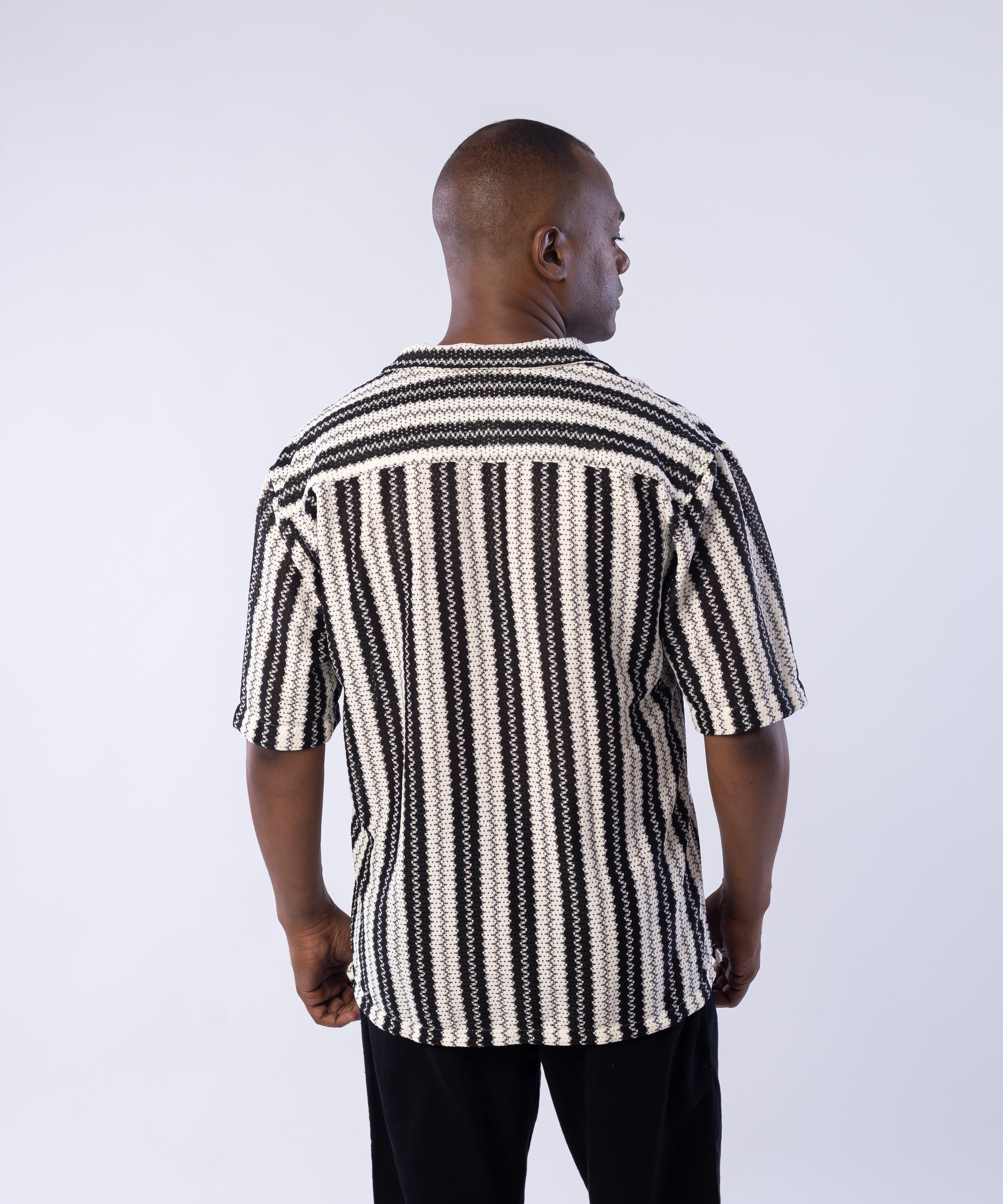 Half Sleeve Shirt - Men - Striped