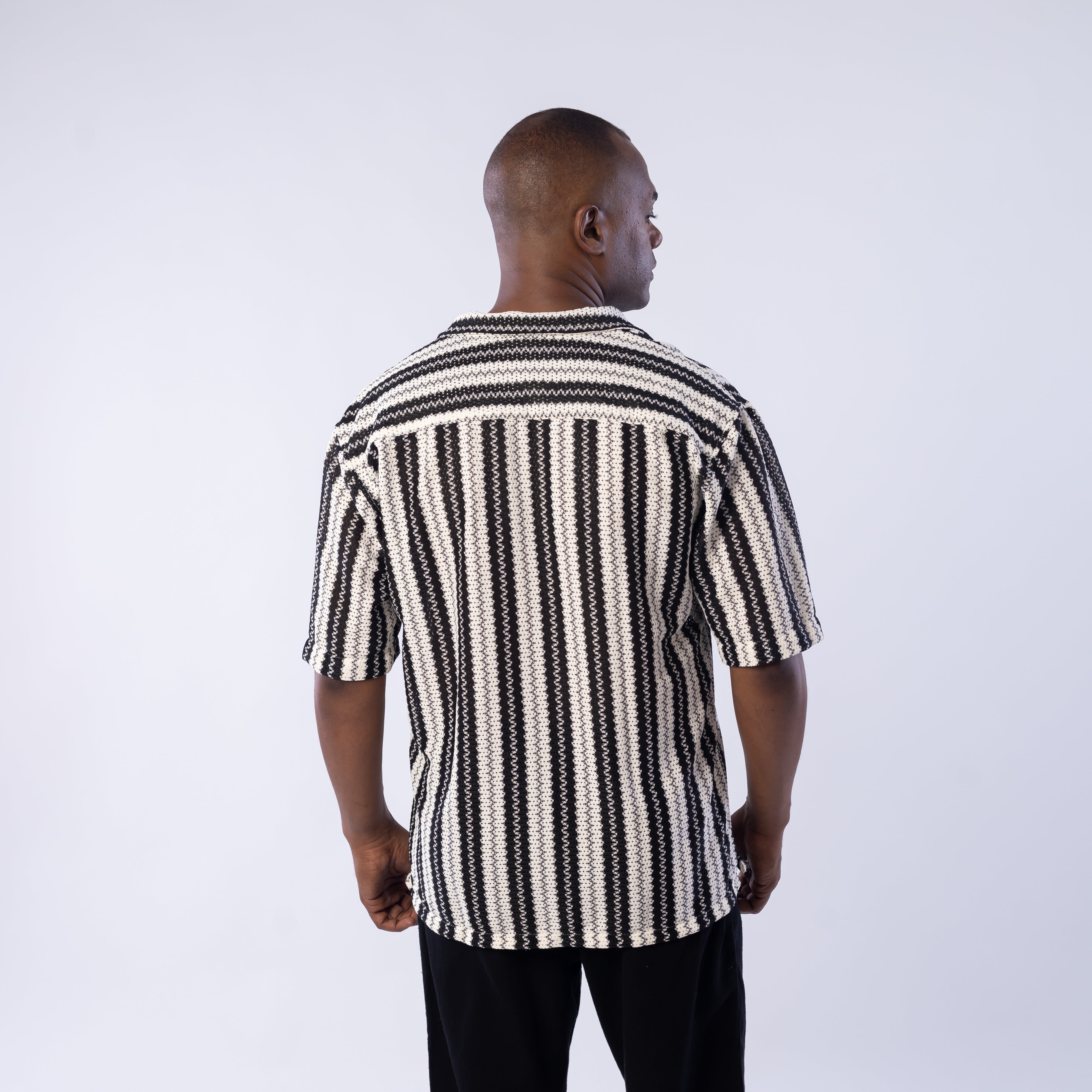 Half Sleeve Shirt - Men - Striped