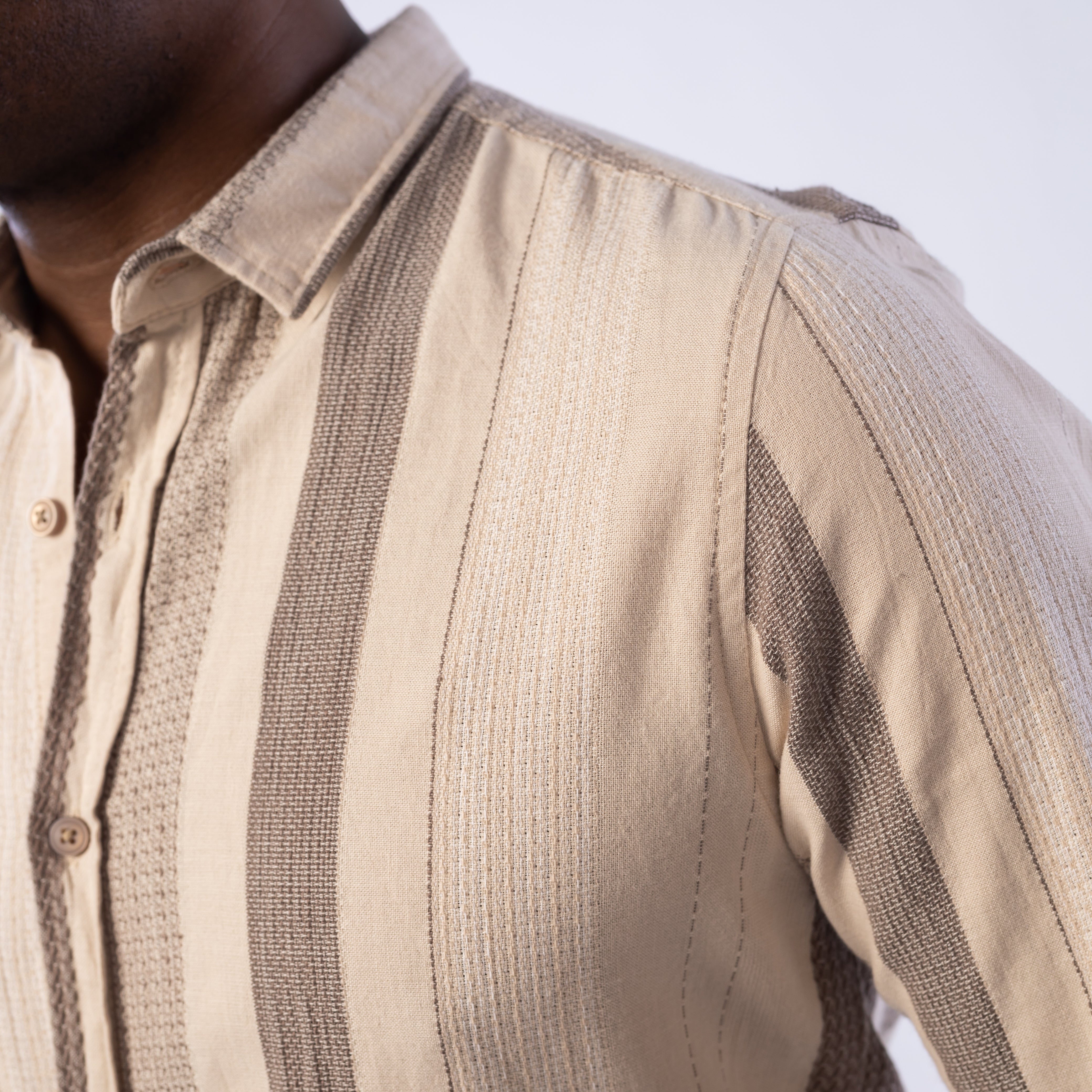 Long Sleeve Shirt - Men - Striped