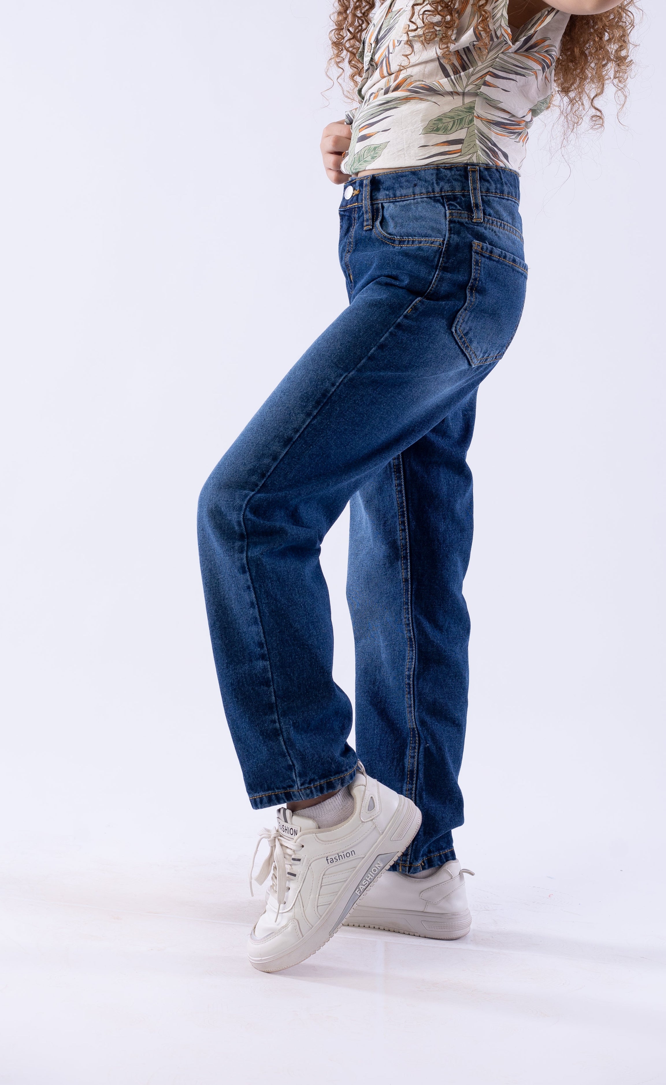 Girls' Jeans - Blue, Dark Blue & Light Blue – view 2
