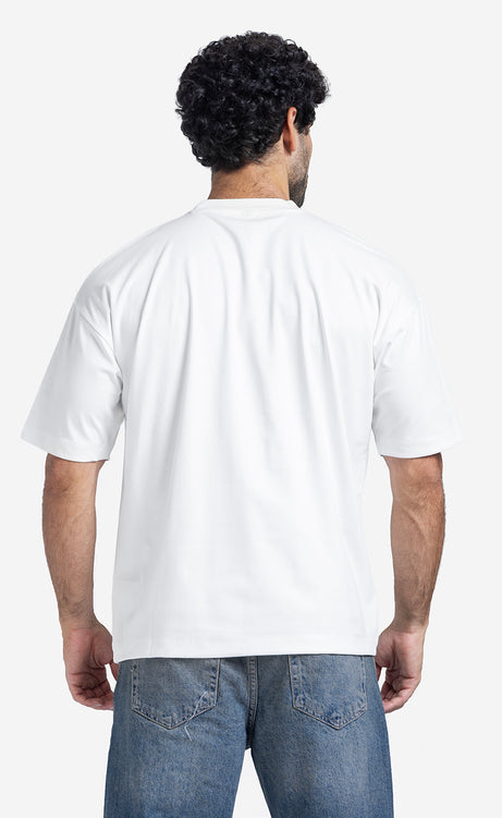 Men's Printed T-Shirt - Gray & Off-White – view 7