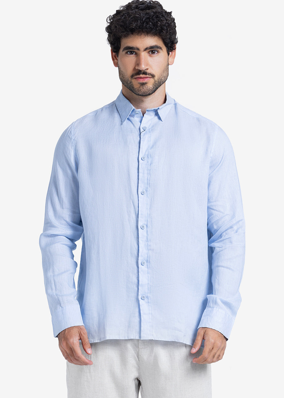 Long Sleeve Shirt - Men - Plain