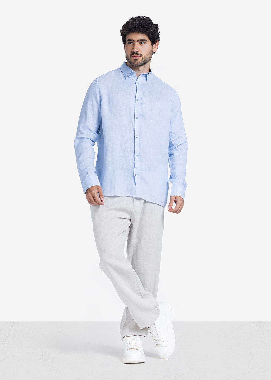 Long Sleeve Shirt - Men - Plain
