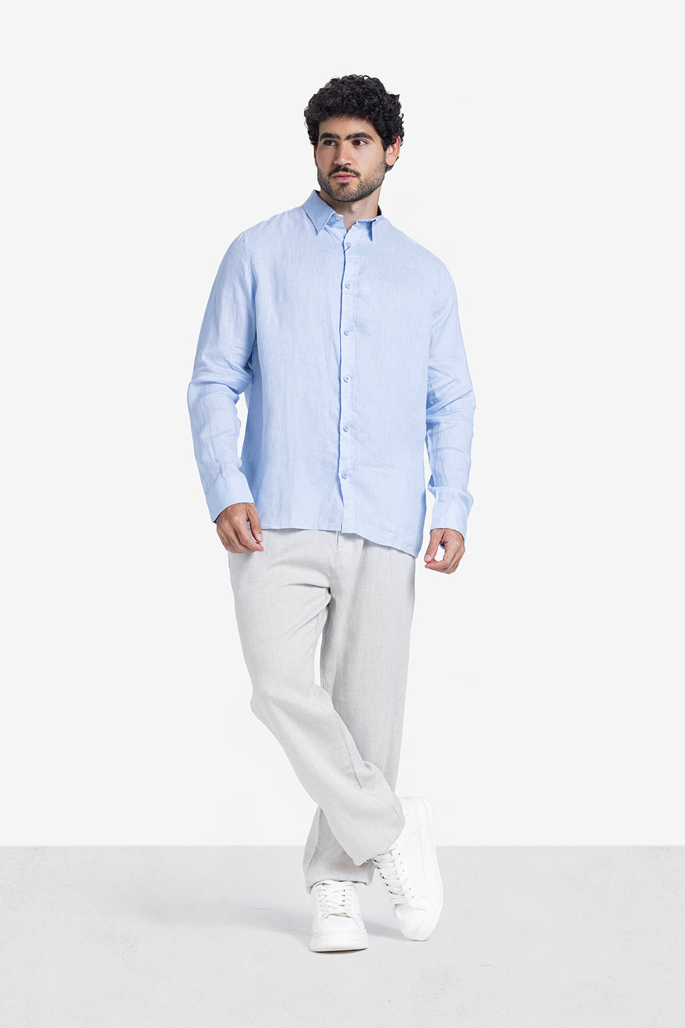Long Sleeve Shirt - Men - Plain