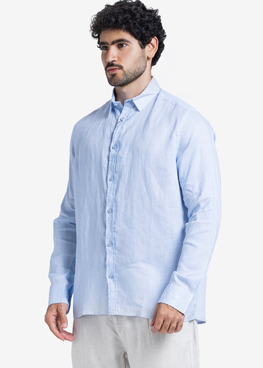 Long Sleeve Shirt - Men - Plain