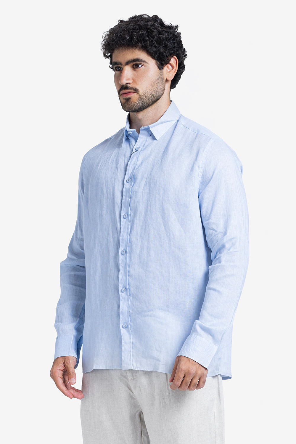 Long Sleeve Shirt - Men - Plain