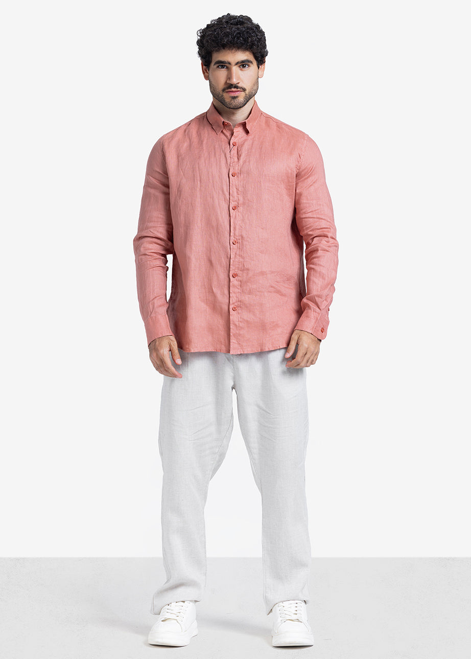 Long Sleeve Shirt - Men - Plain
