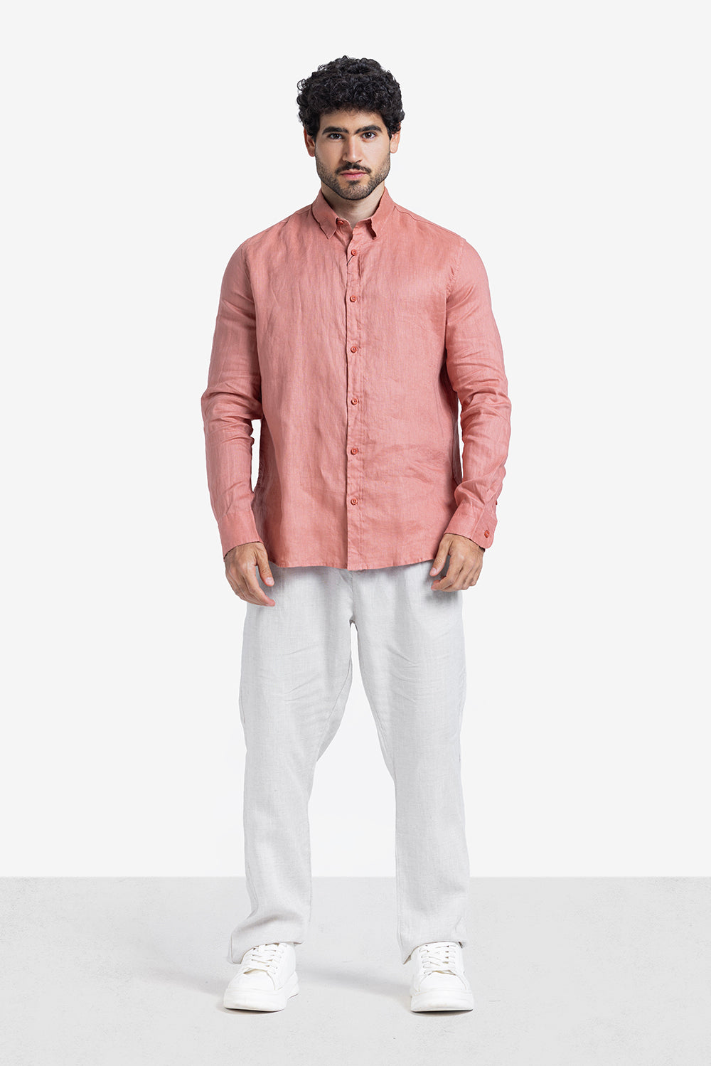 Long Sleeve Shirt - Men - Plain