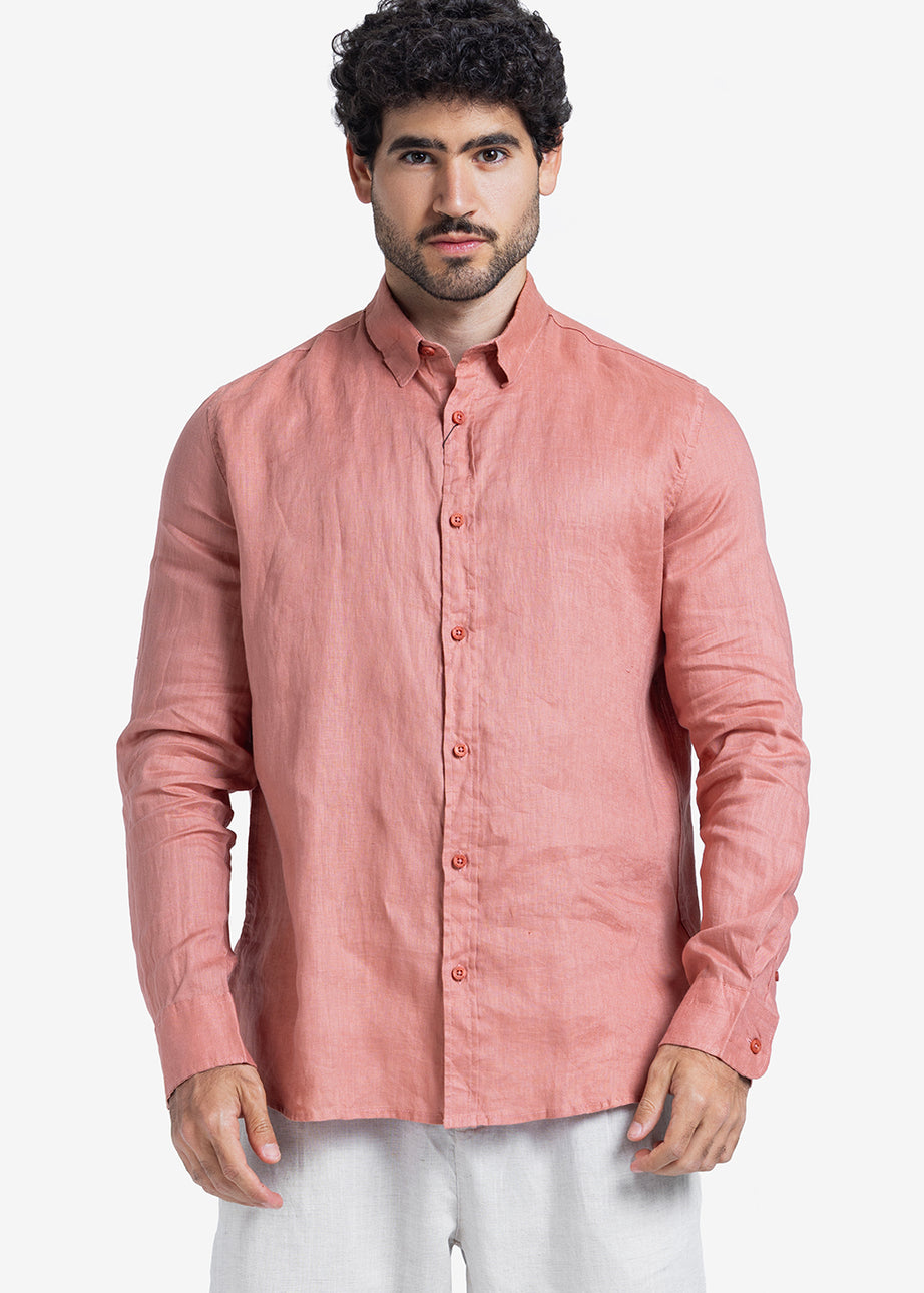 Long Sleeve Shirt - Men - Plain