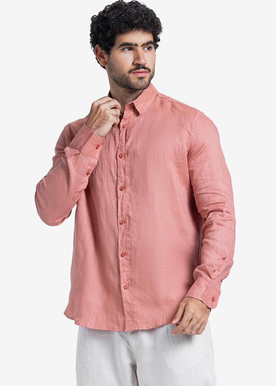 Long Sleeve Shirt - Men - Plain