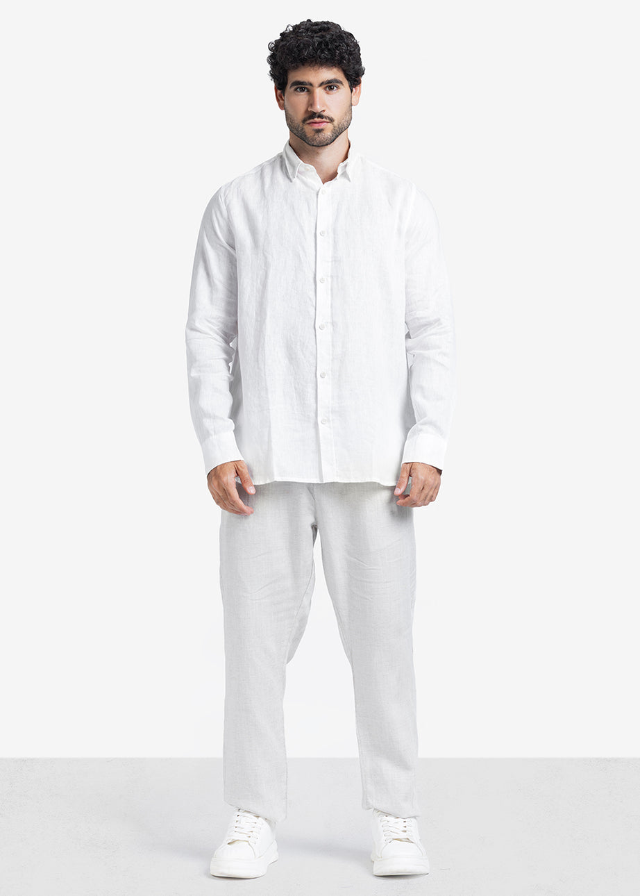 Long Sleeve Shirt - Men - Plain